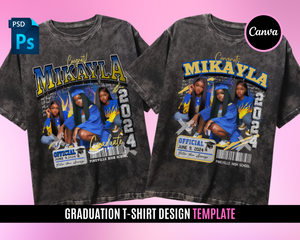 Vintage 90s bootleg style Graduation shirt