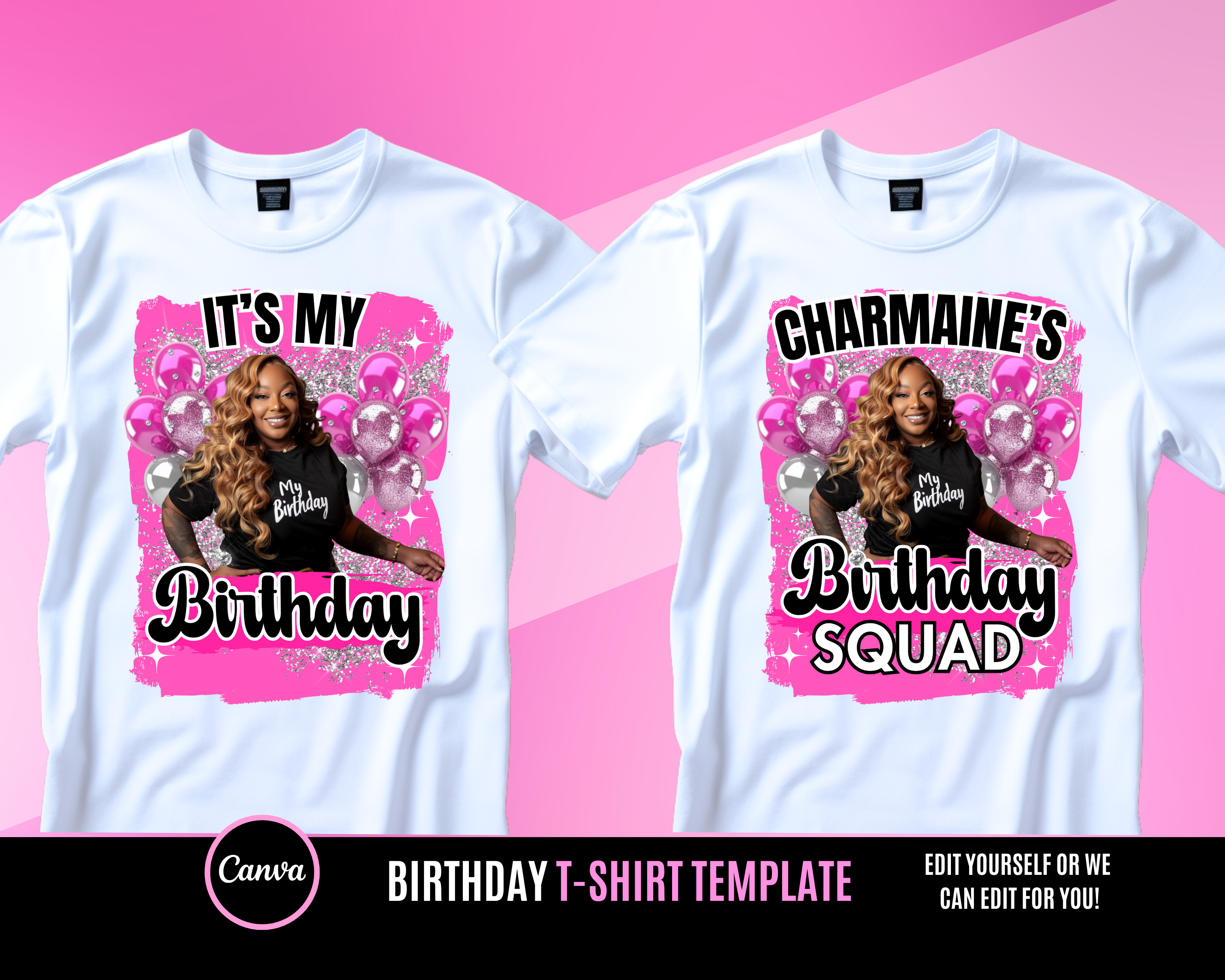 Birthday Center Shirt Template