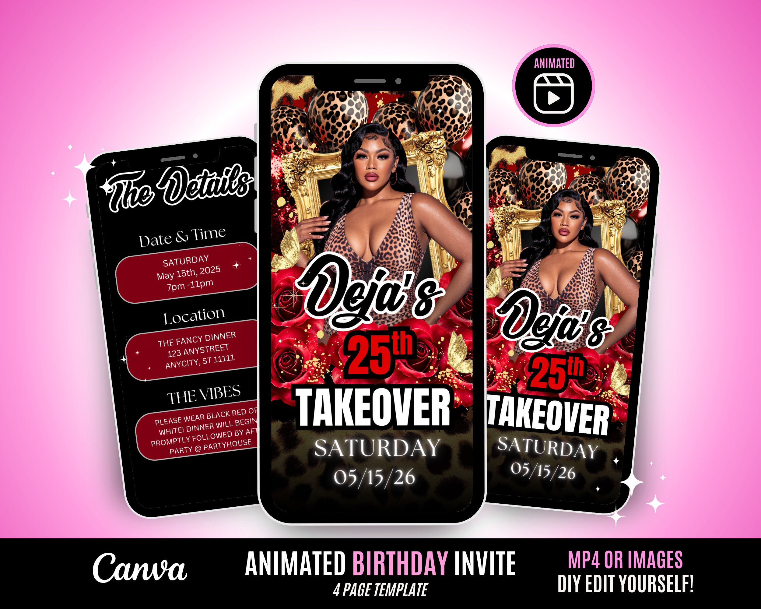 Birthday Invitation - Leopard Takeover