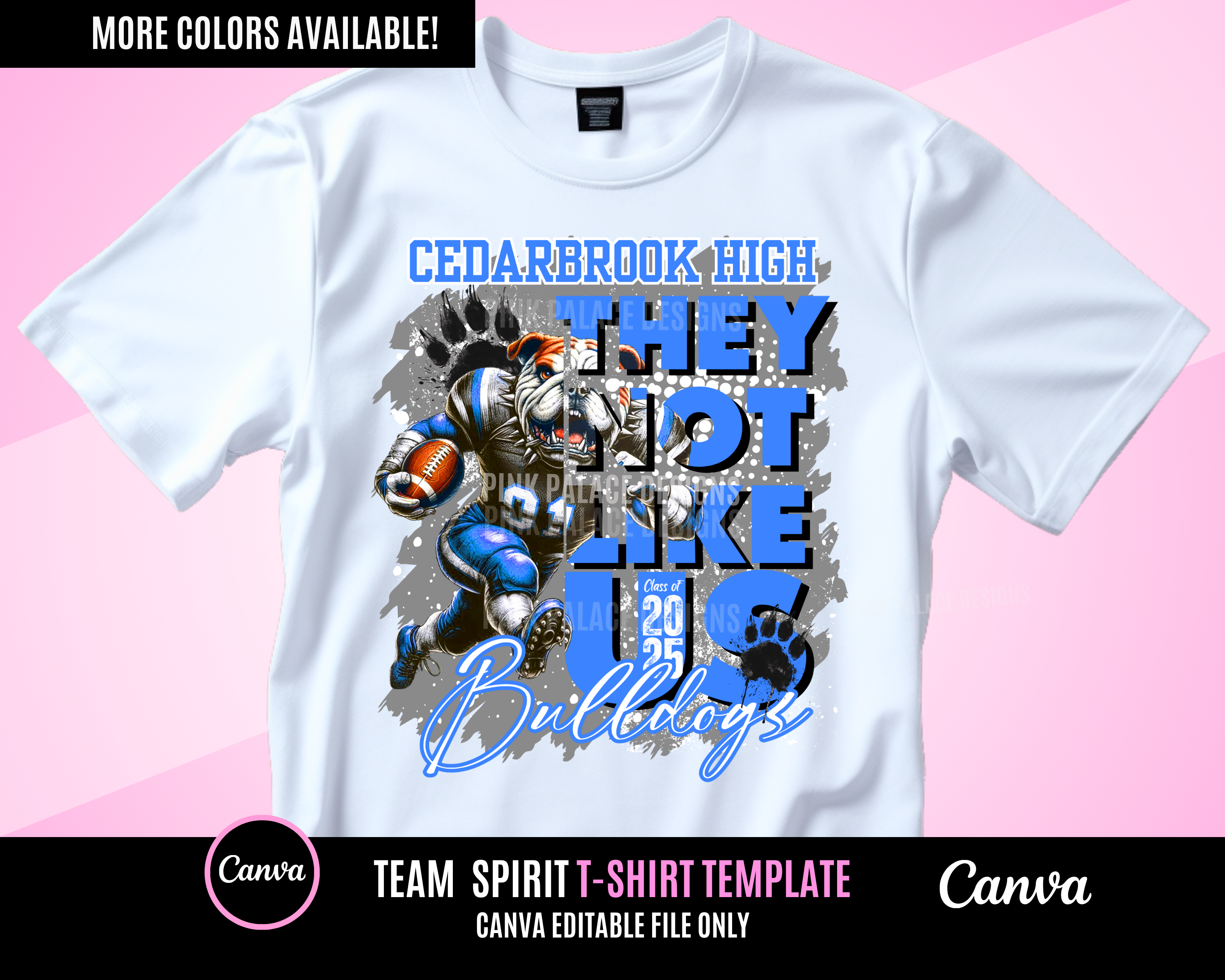 Bulldog They Not Like Us Shirt Template