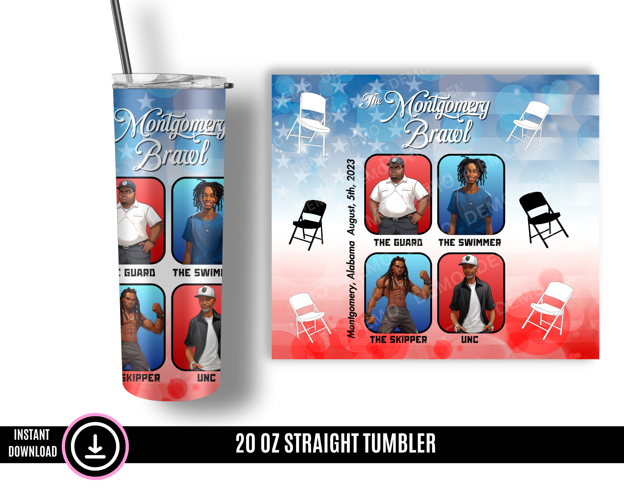 Montgomery Brawl Tumbler Wrap