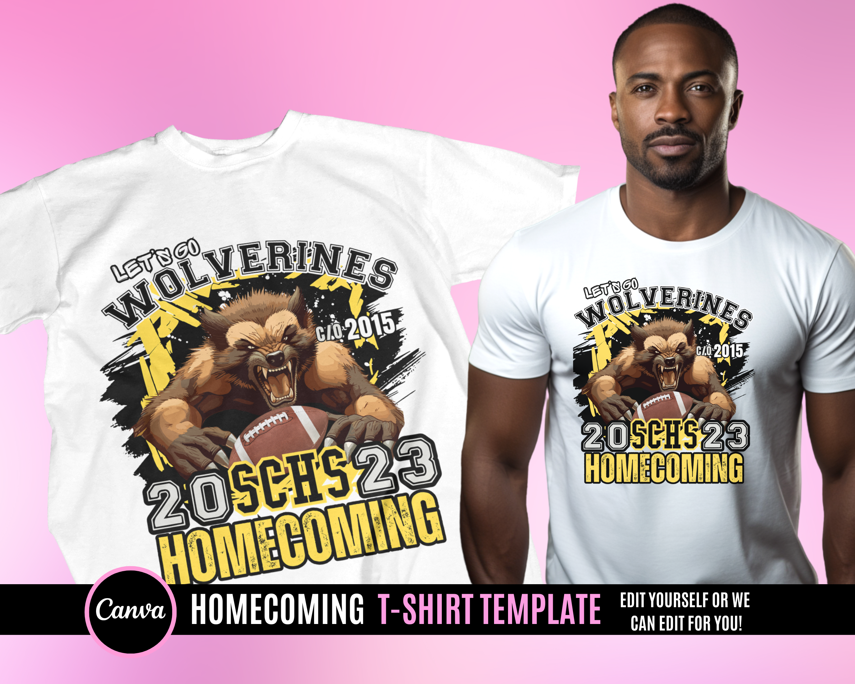 Wolverine Team Spirit Design Template