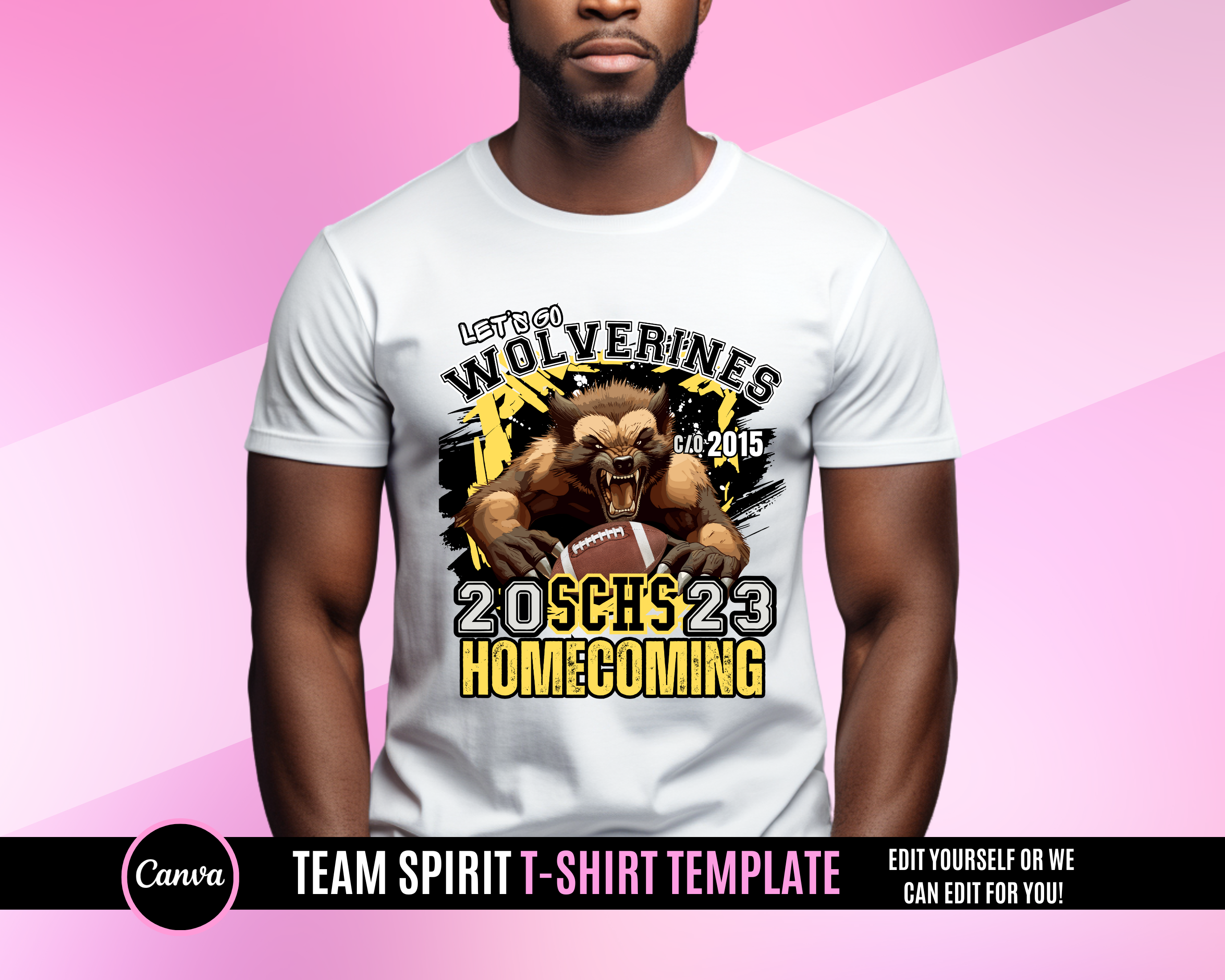 Wolverine Team Spirit Design Template