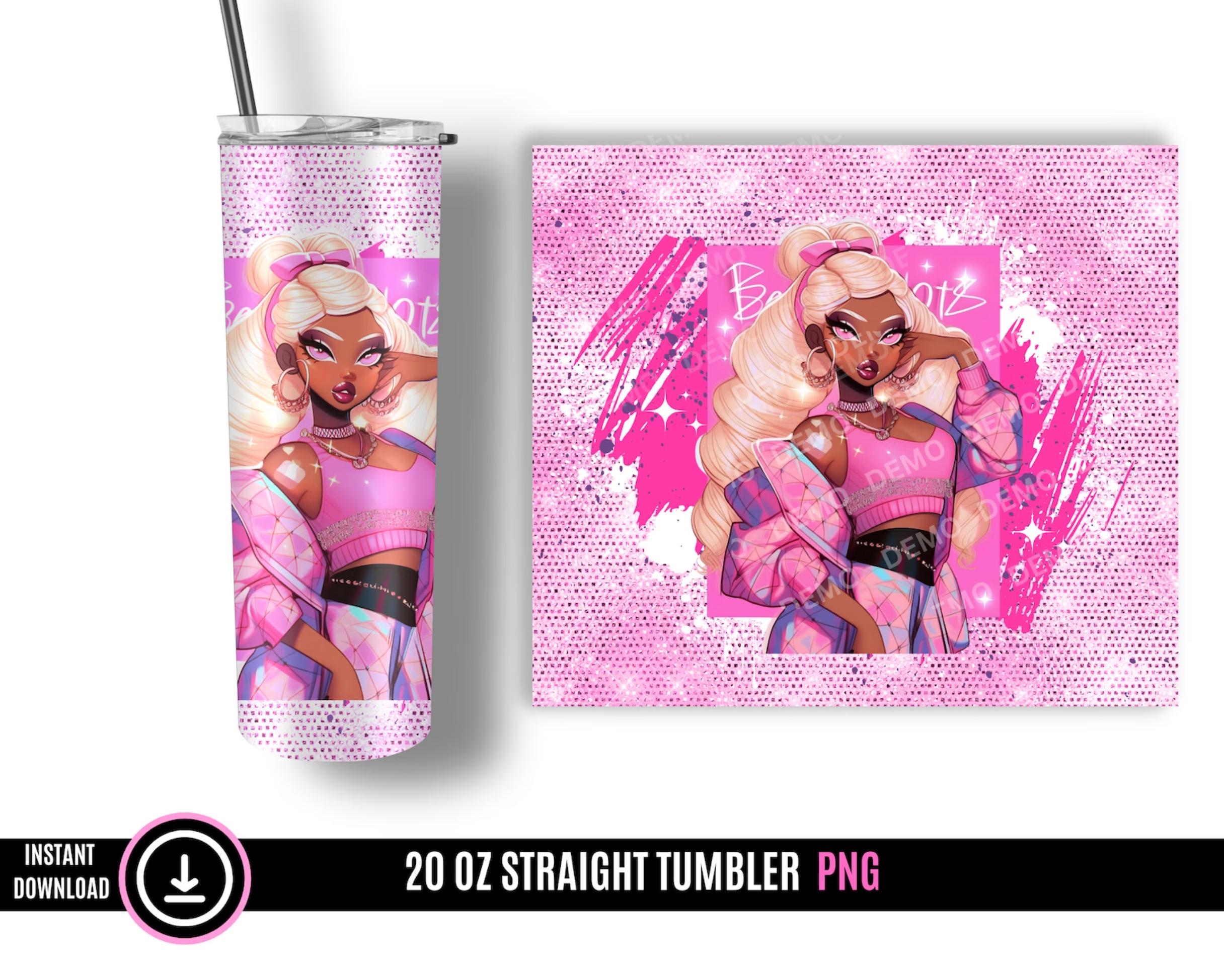 Pink Queen Tumbler Wrap