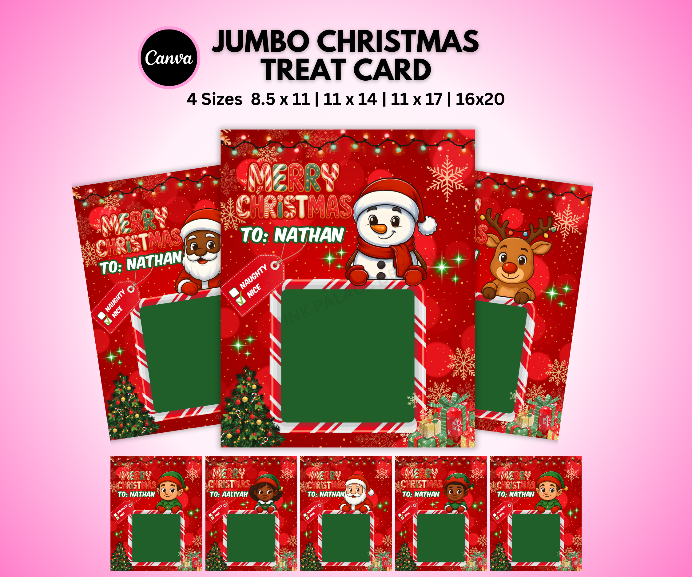 Jumbo Christmas Card Template
