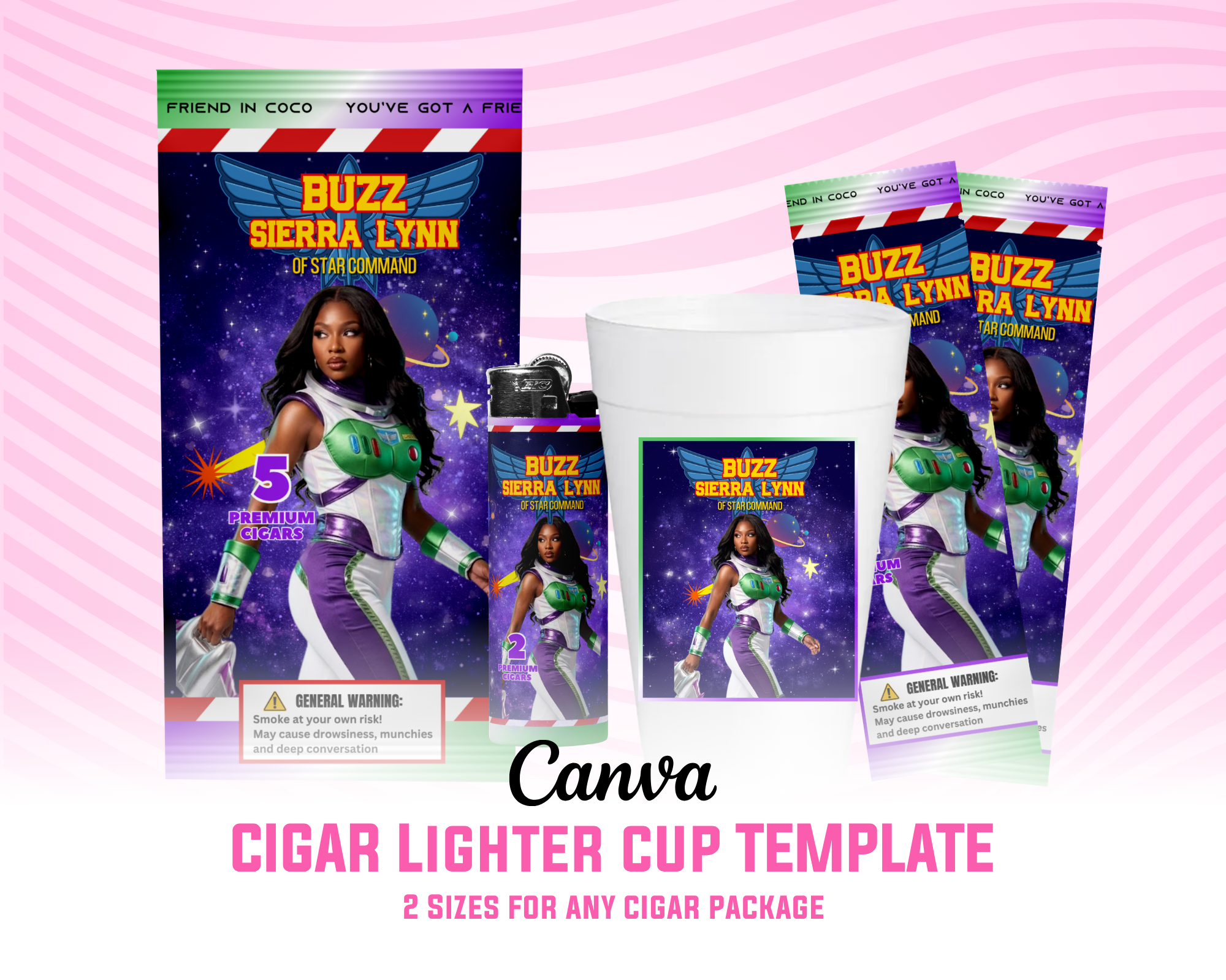 Buzz Lightyear Cigar Label