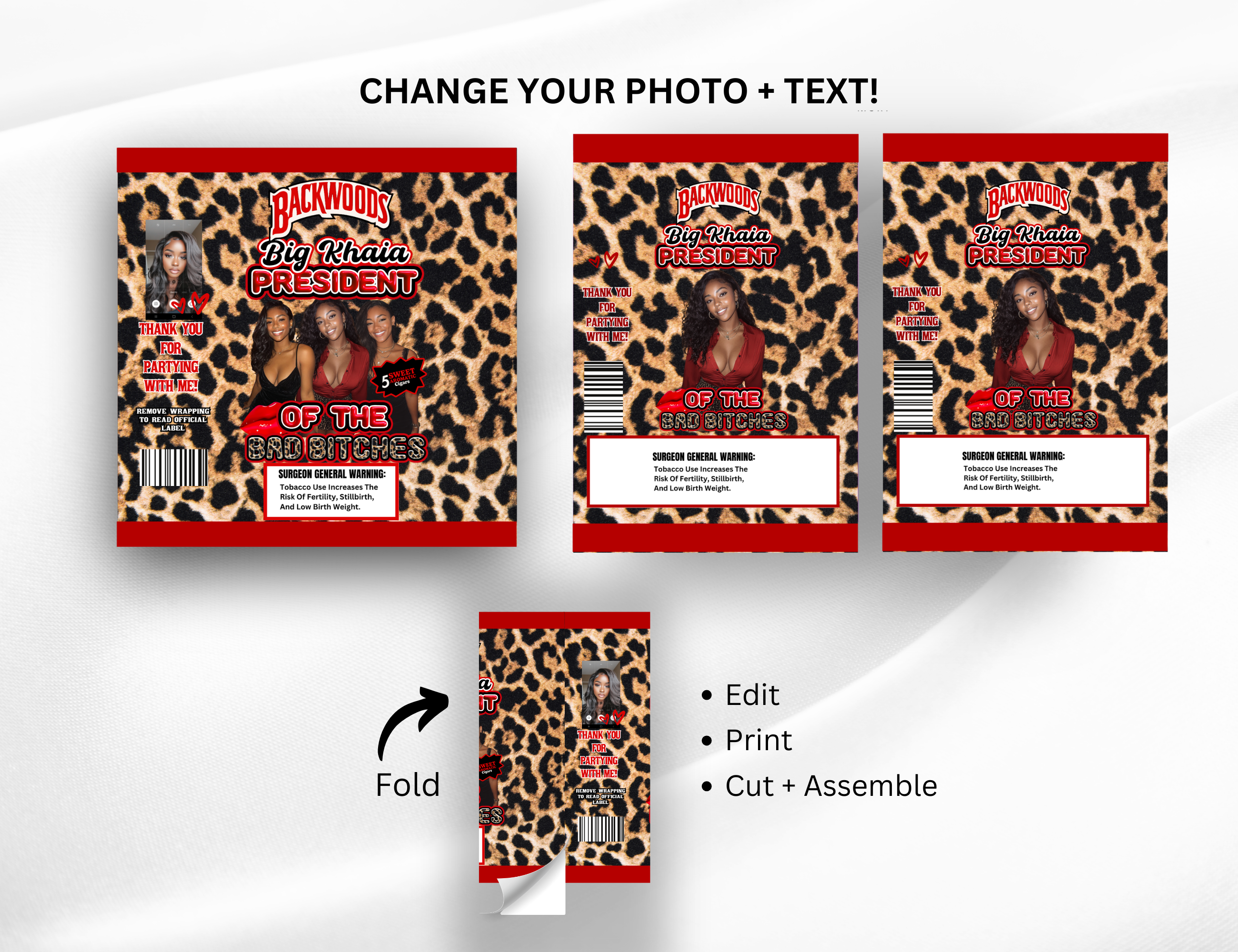 Cigar and Lighter Template President