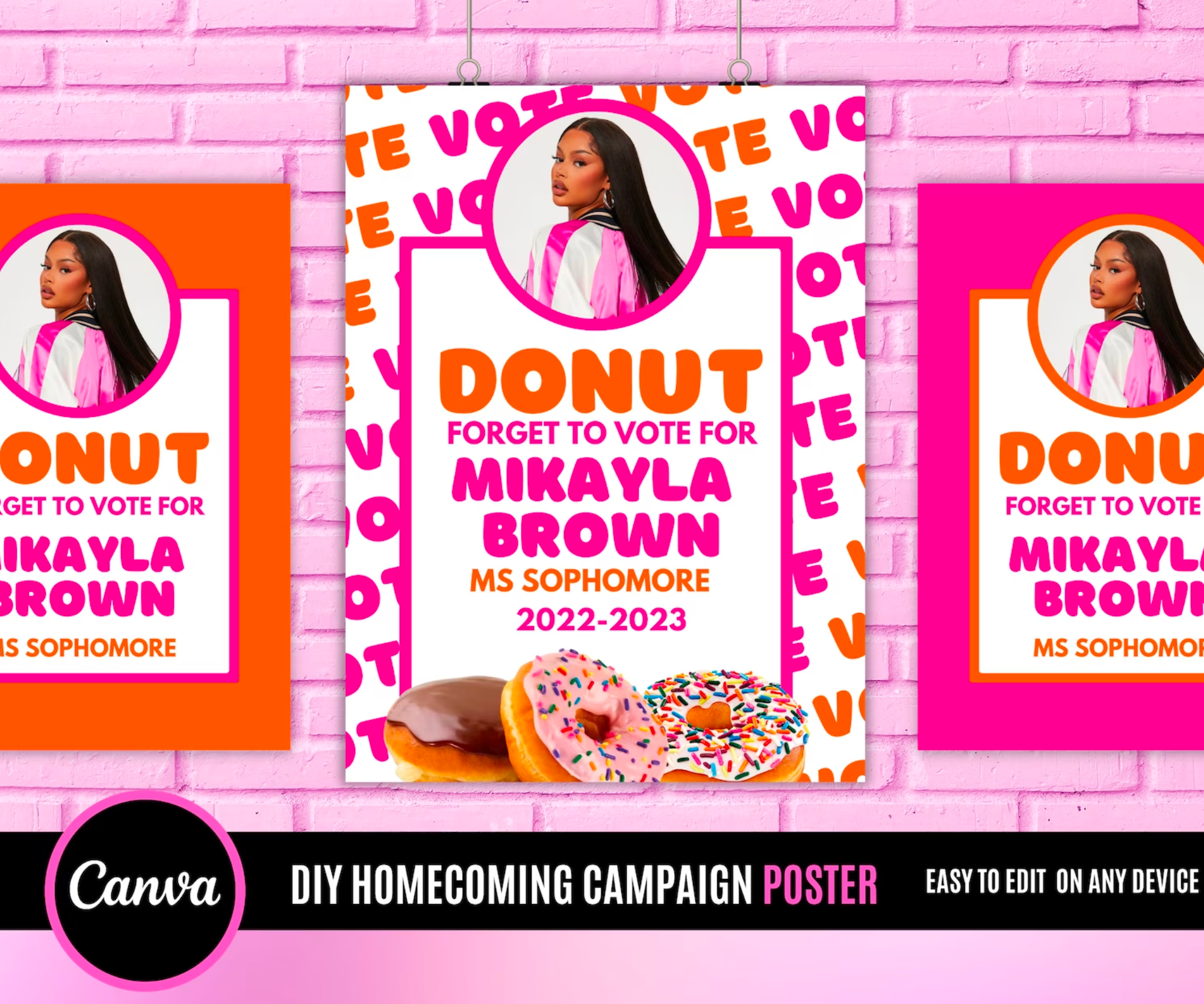 Donut Forget to Vote Campaign Poster