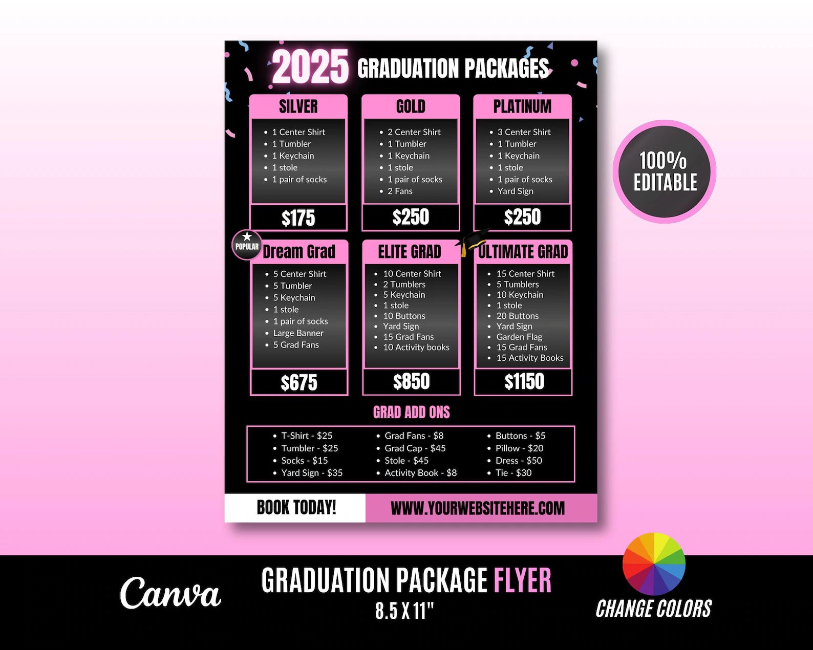 Graduation Pricelist