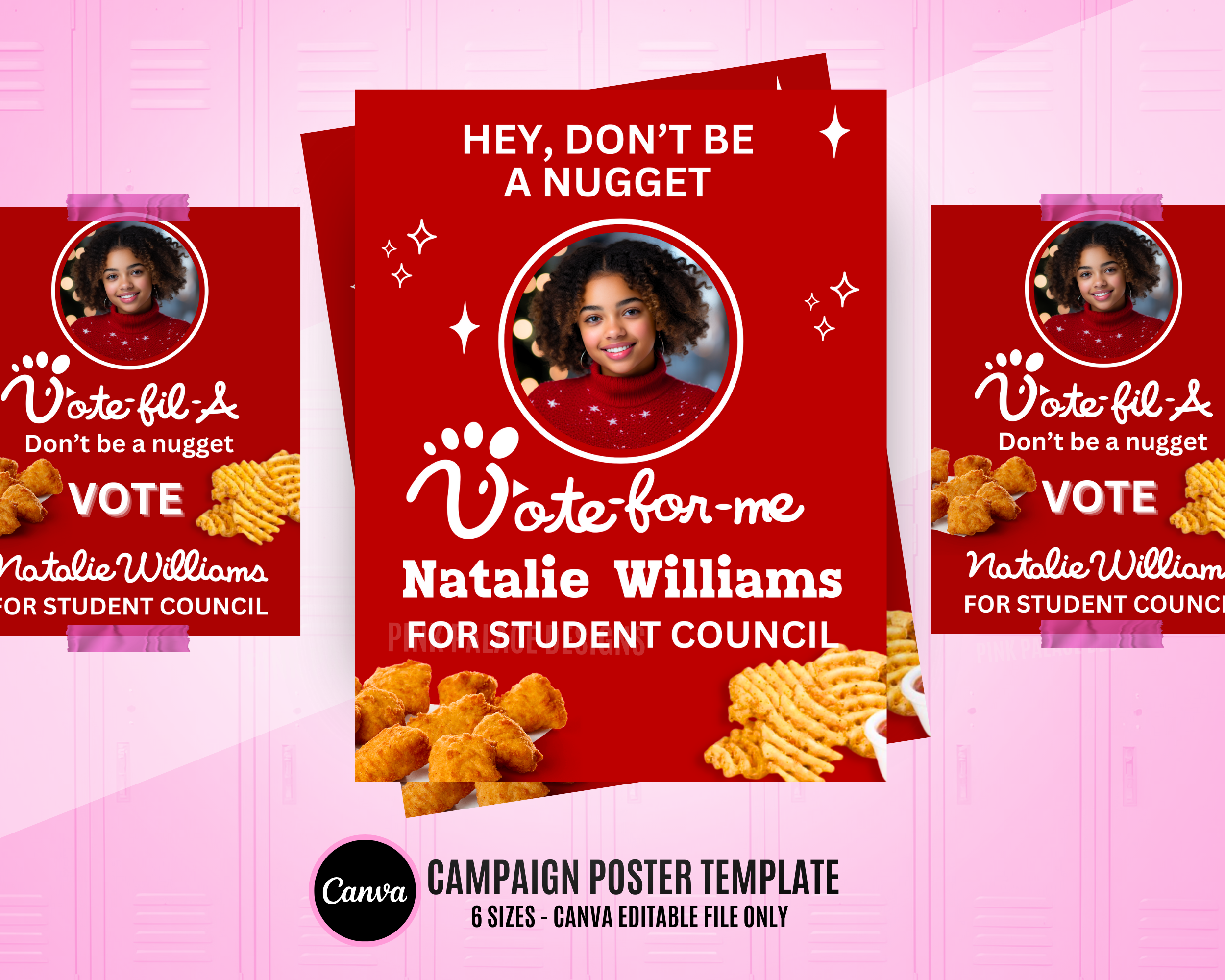 Vote Fil A Chicken Nugget Vote Campaign Poster