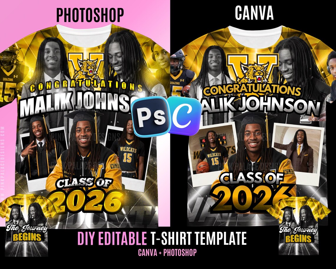 All Over Grad Shirt Yellow