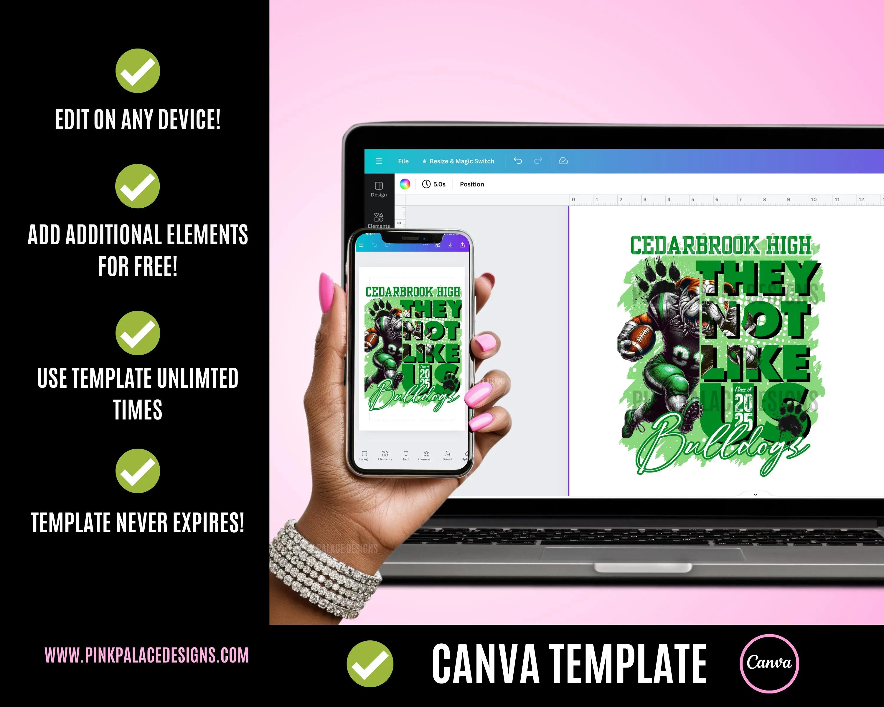 They Not Like Us Bulldog Template