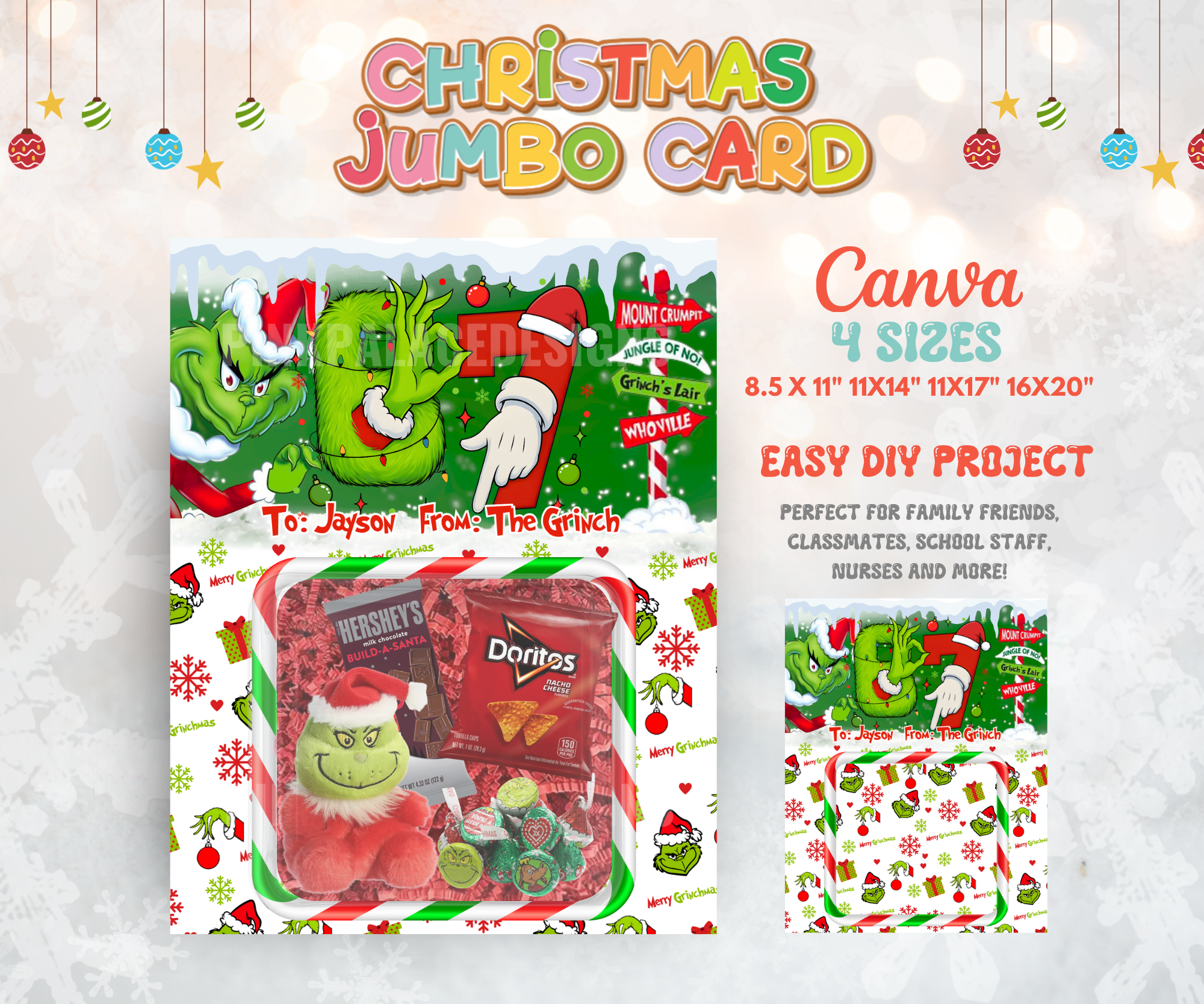 Jumbo Christmas Card Template