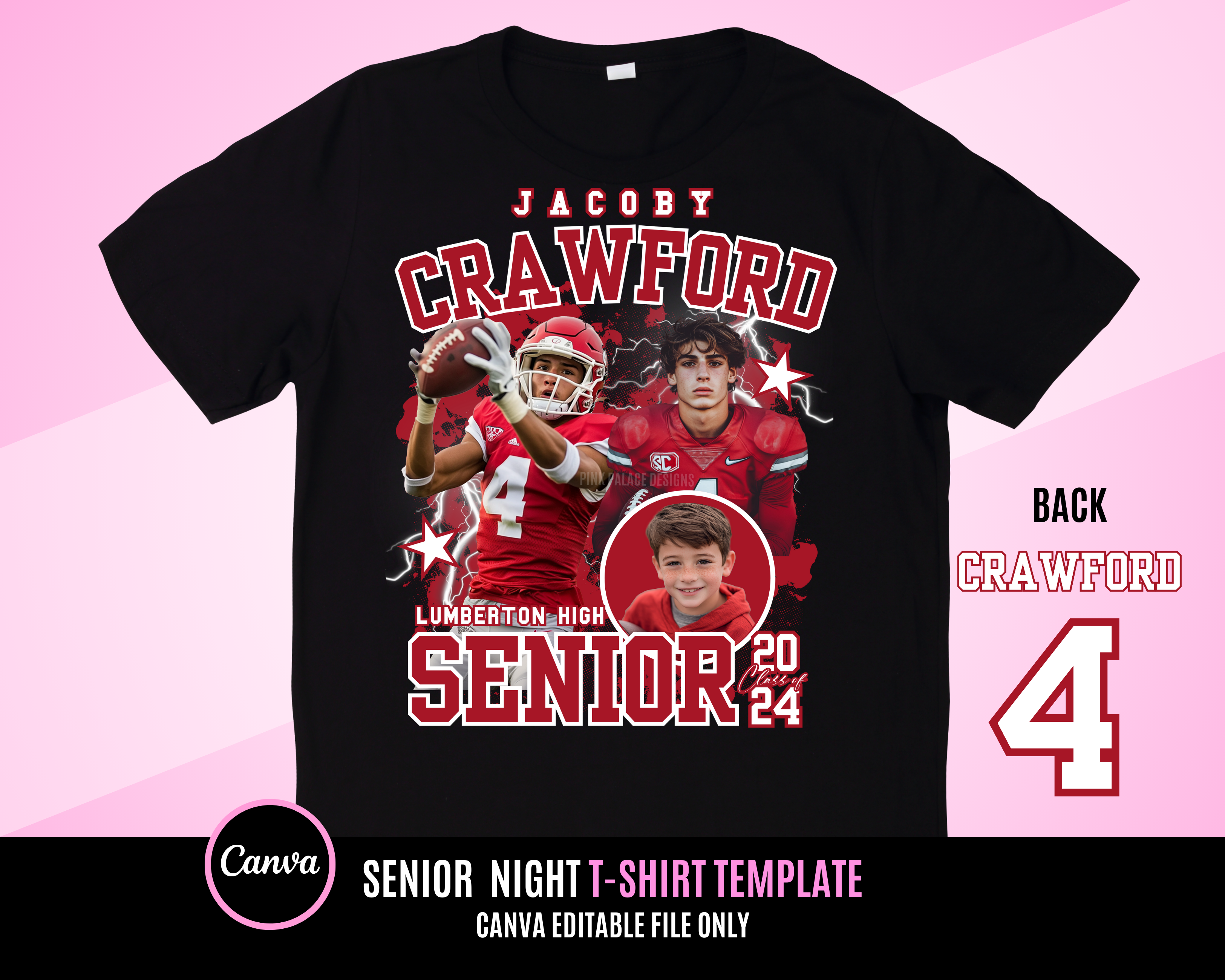 Senior Night Shirt Template