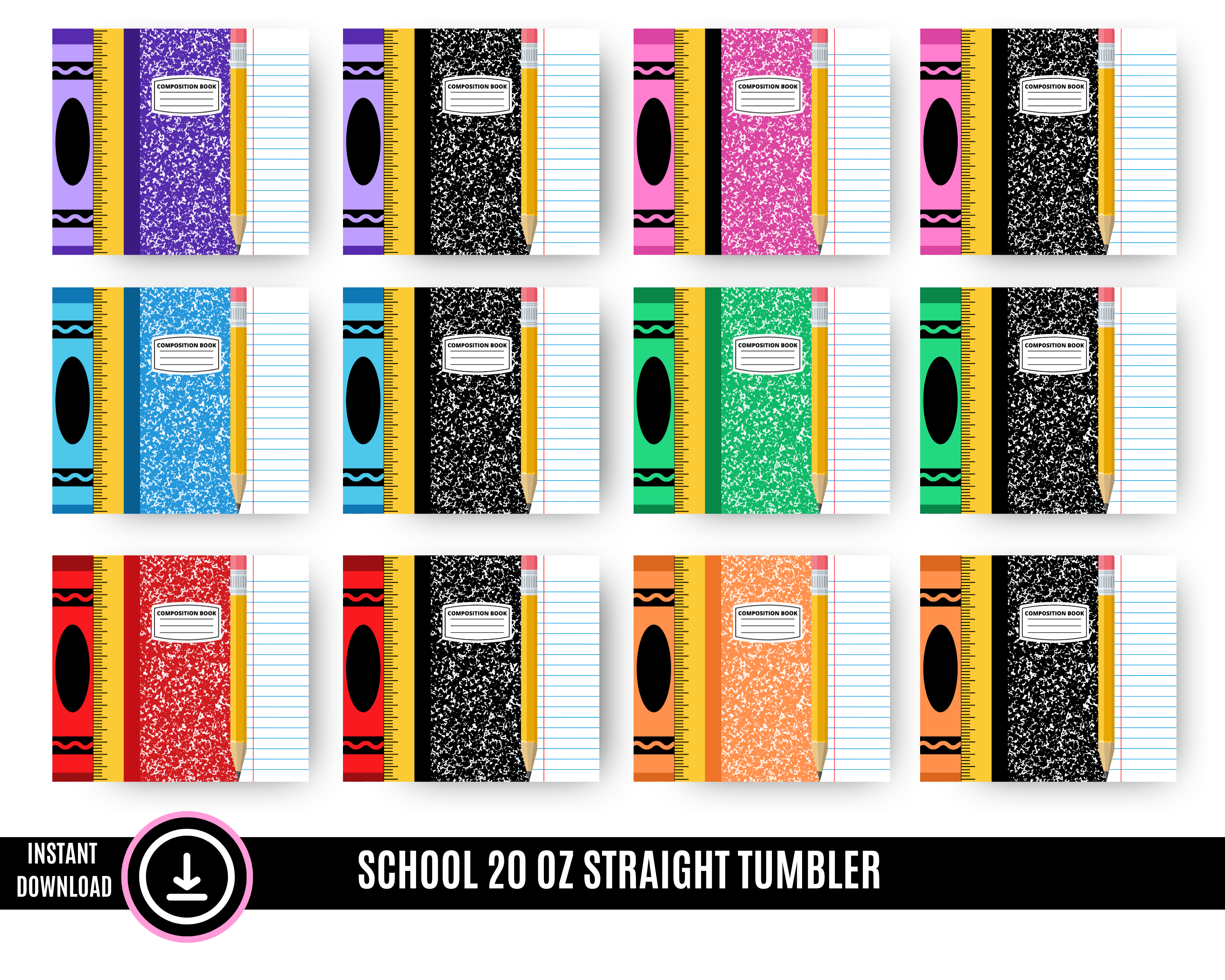 Back to School Tumbler Wrap