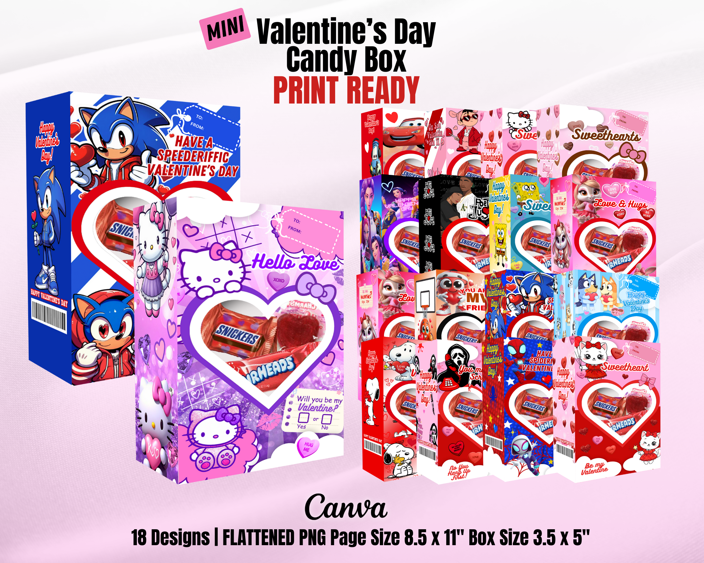 Sweetheart Box Mini Bundle Flattened