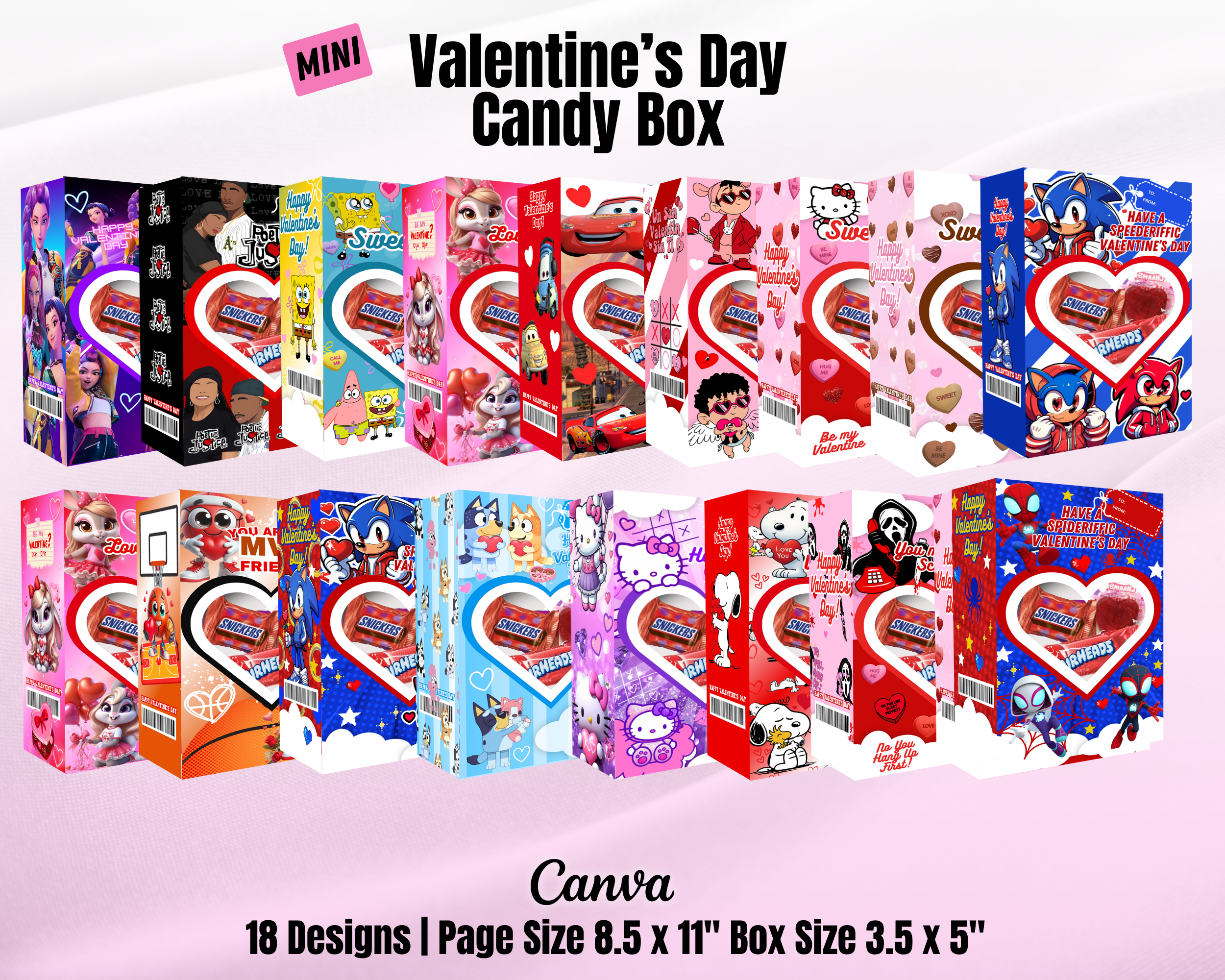 Sweetheart Box Mini Bundle Flattened