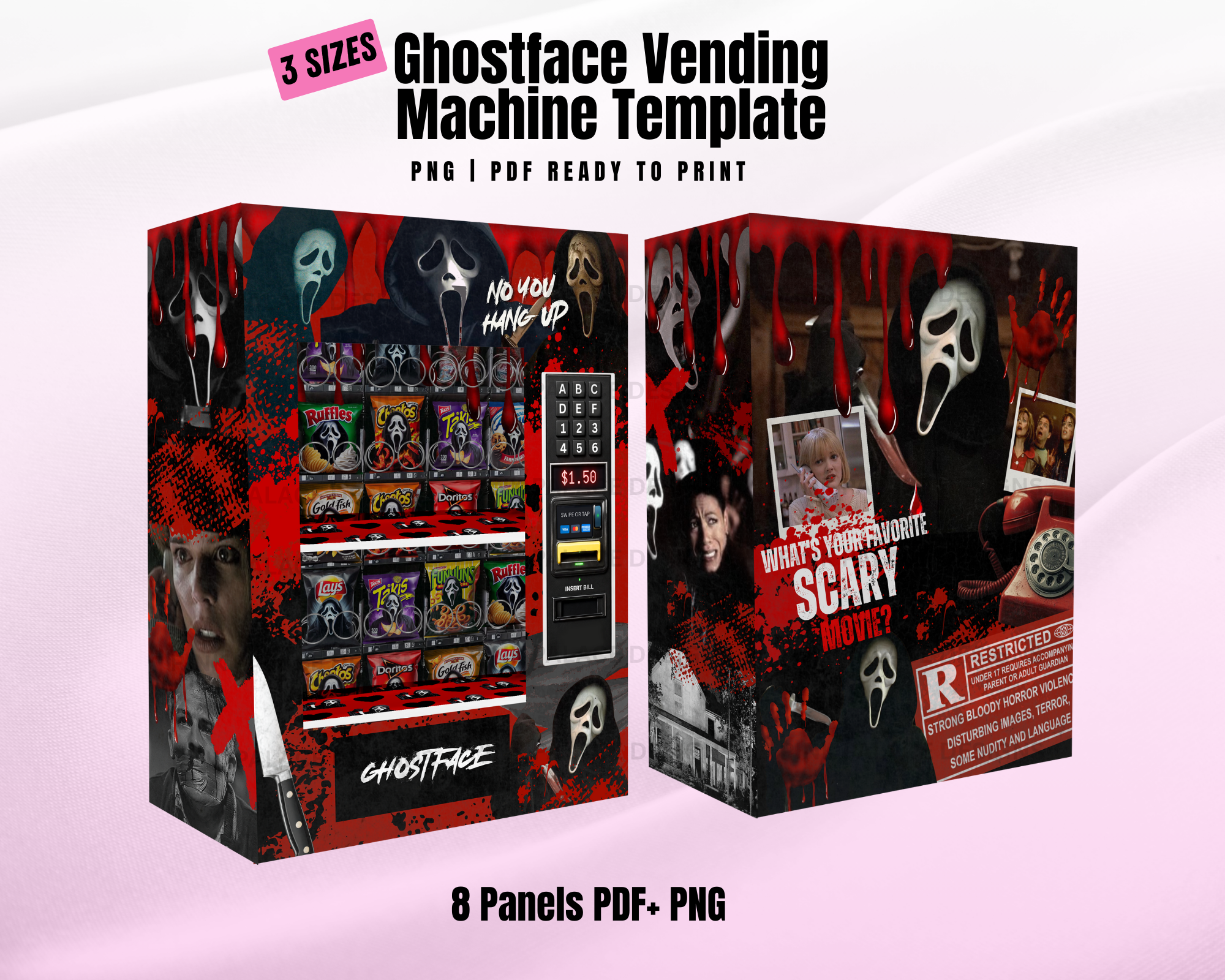 Ghostface Vending Machine Template
