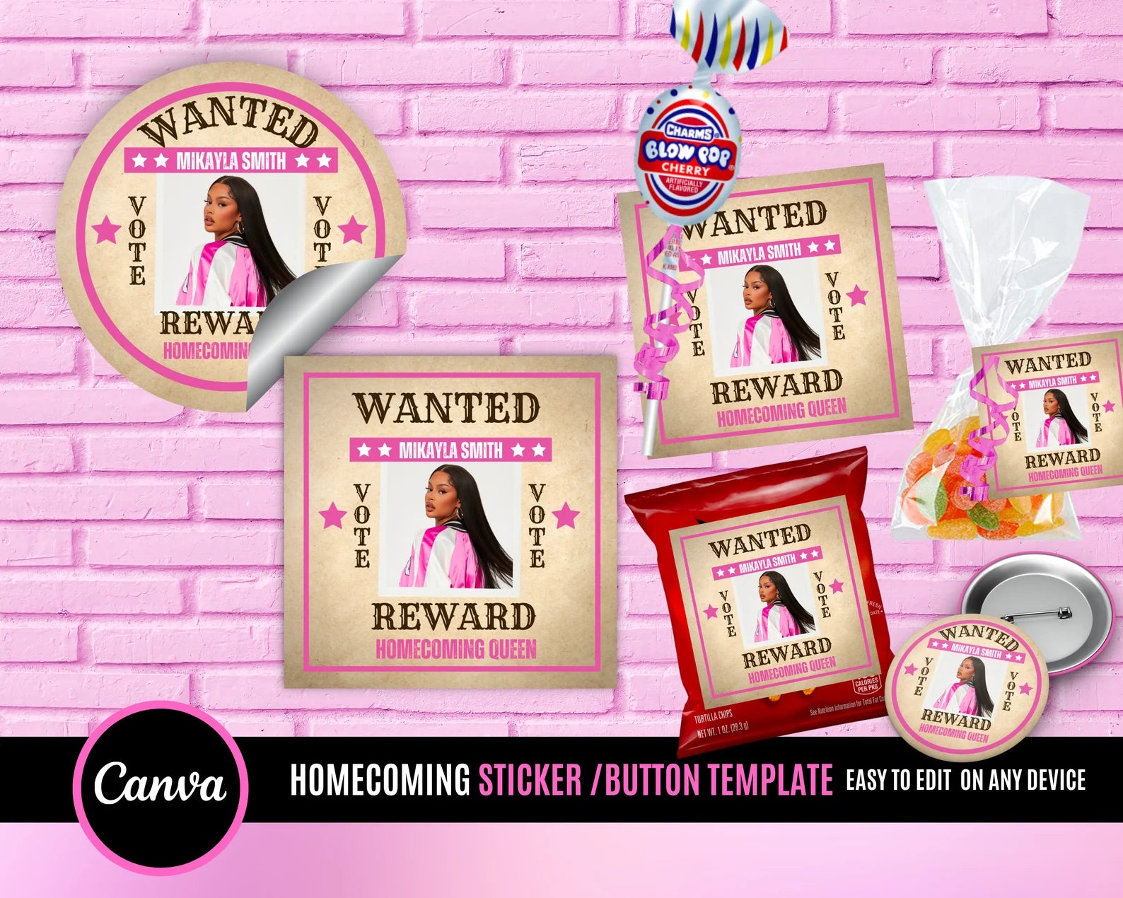 Wanted Campaign Vote Tag for Campaign