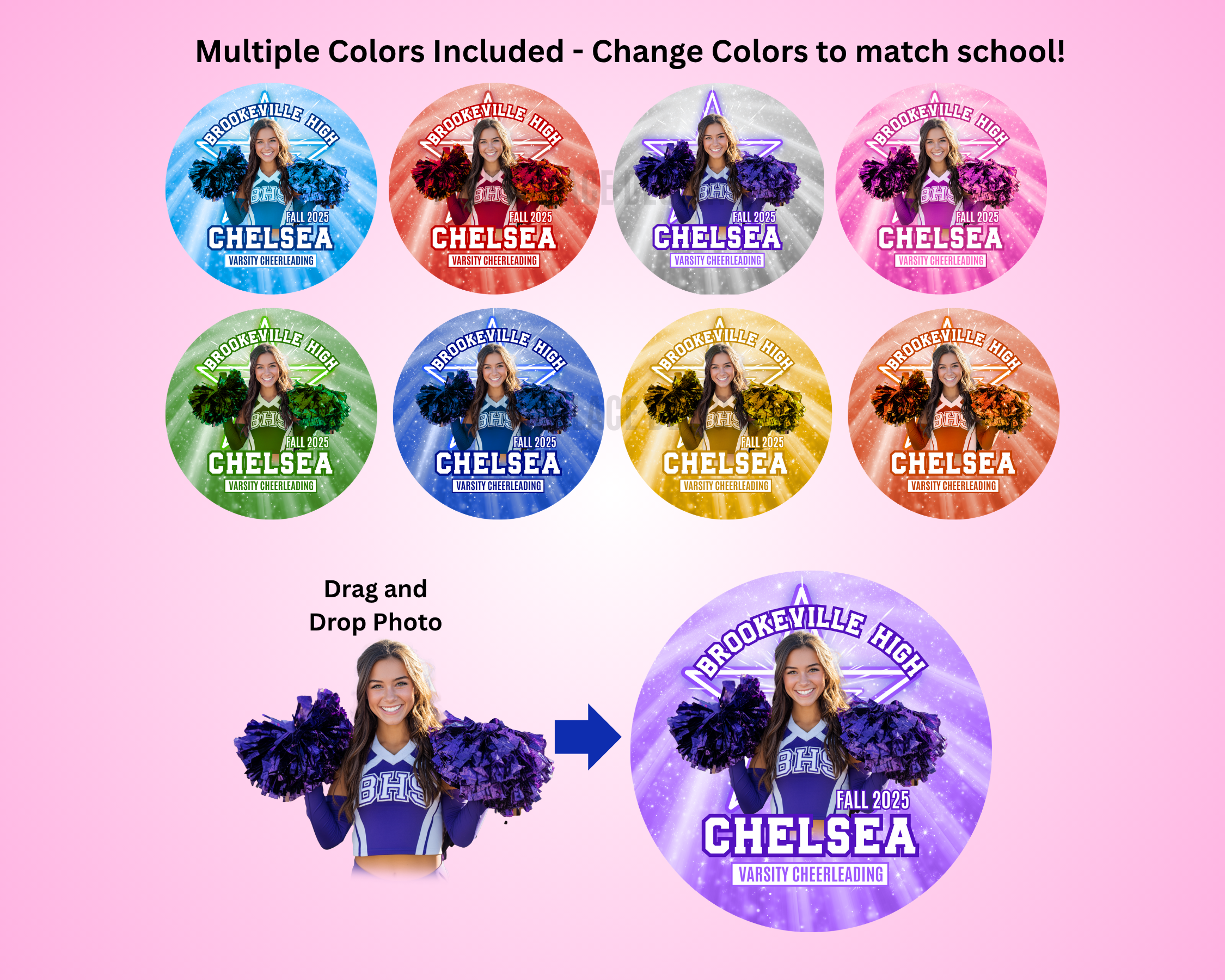 Cheer Button Template