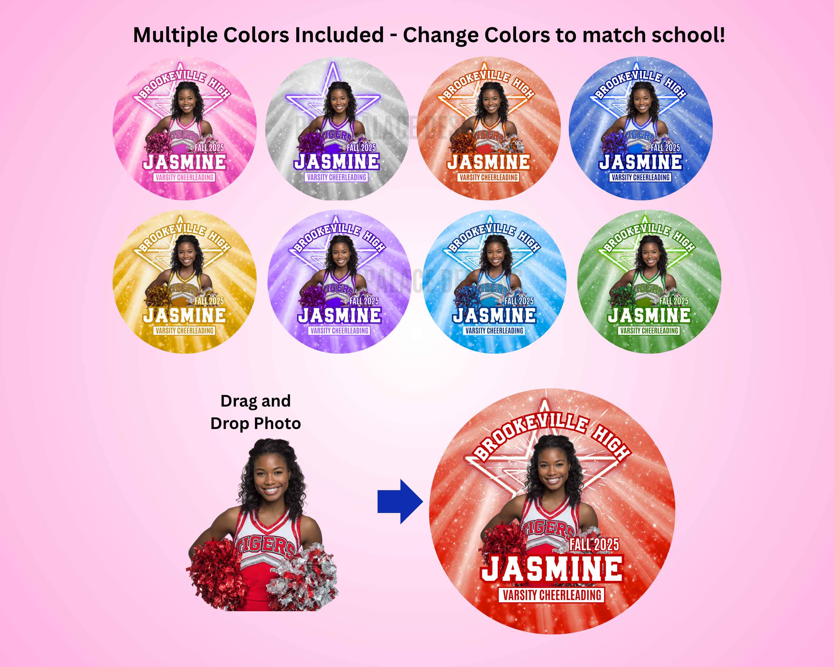 Cheer Button Template