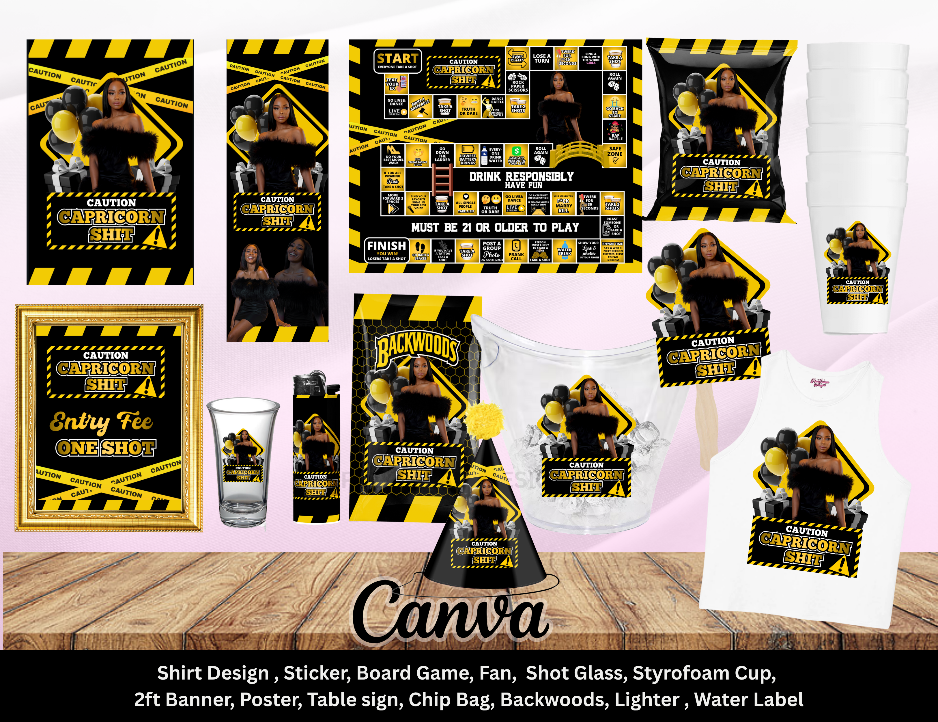 Caution Birthday Theme