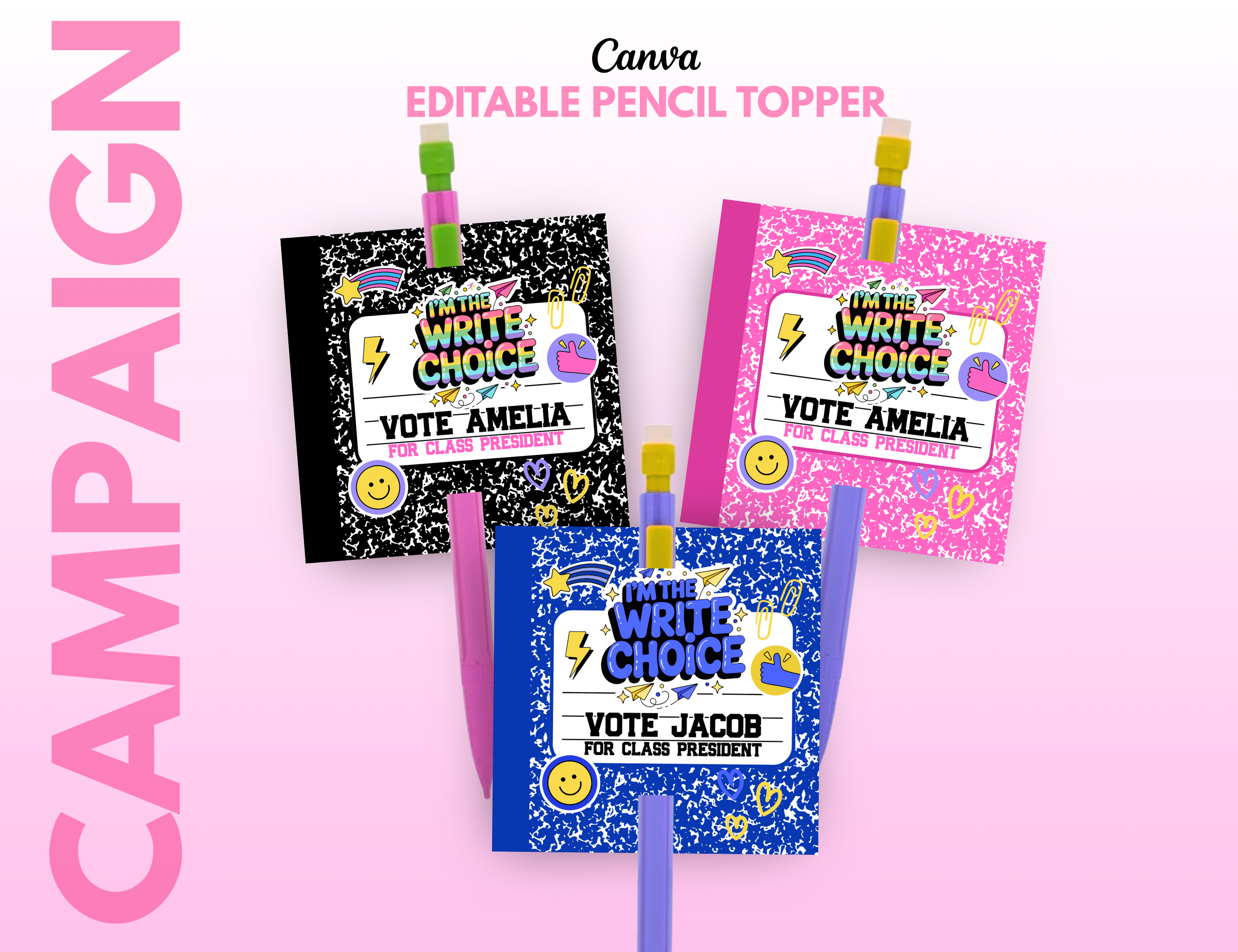 Election Pencil Topper