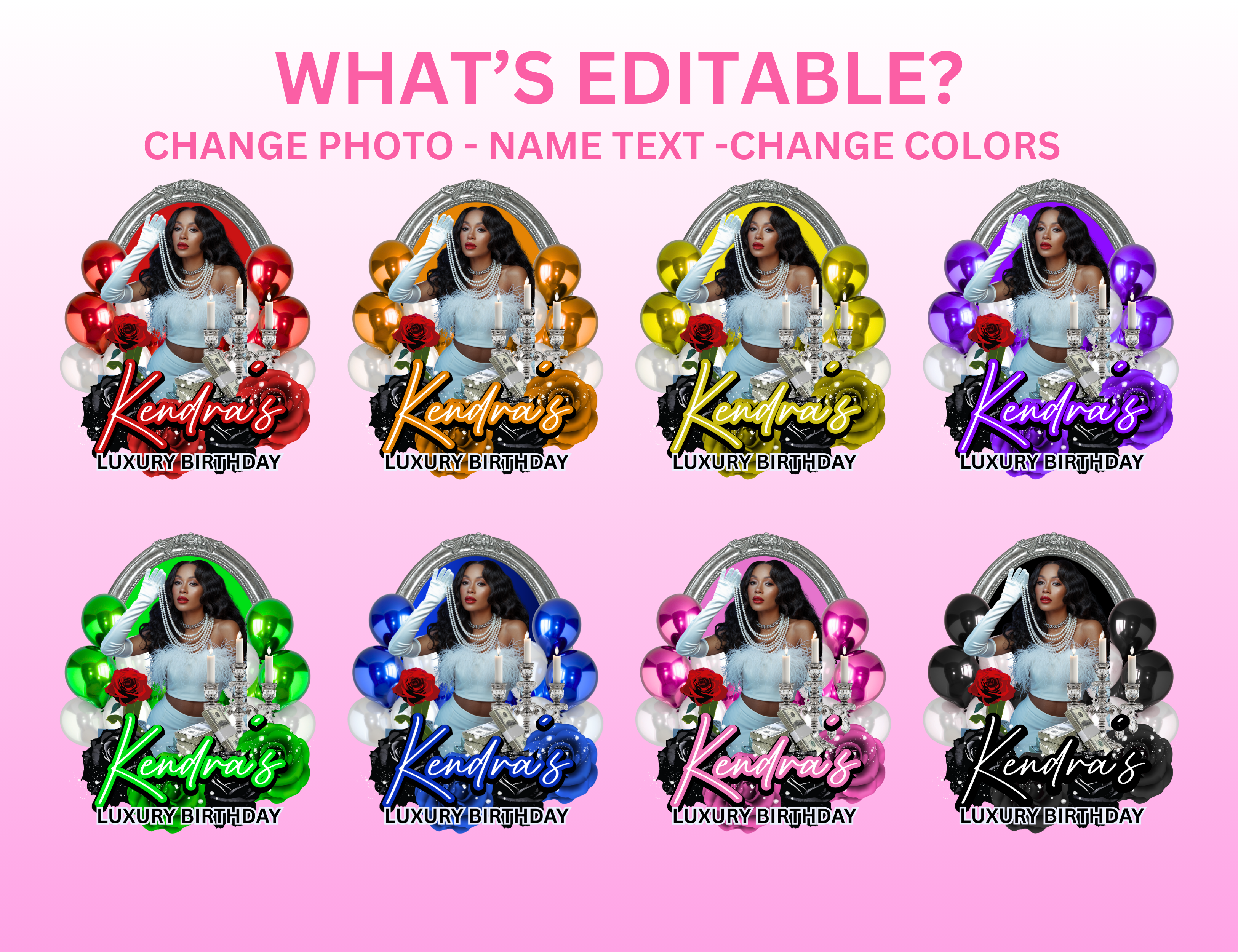 Luxury Birthday Sticker