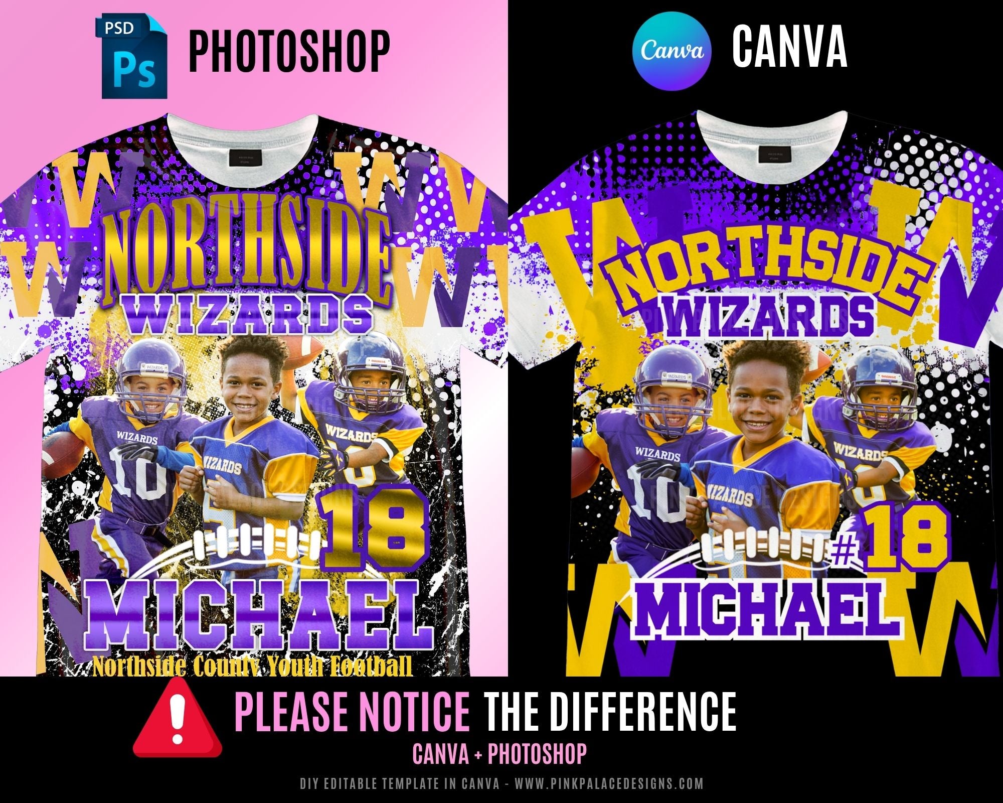 3D All Over Football Shirt Purple
