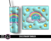 FAFO Rainbow Tumbler Wrap