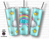 FAFO Rainbow Tumbler Wrap