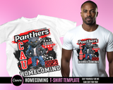 Panther Homecoming Design Template