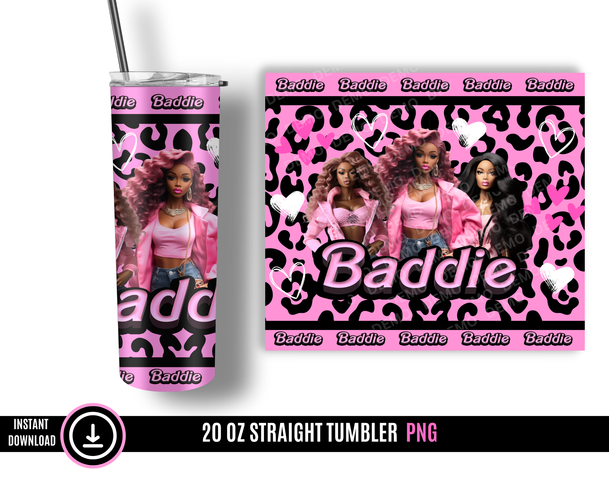 Baddie Barbie Tumbler Wrap