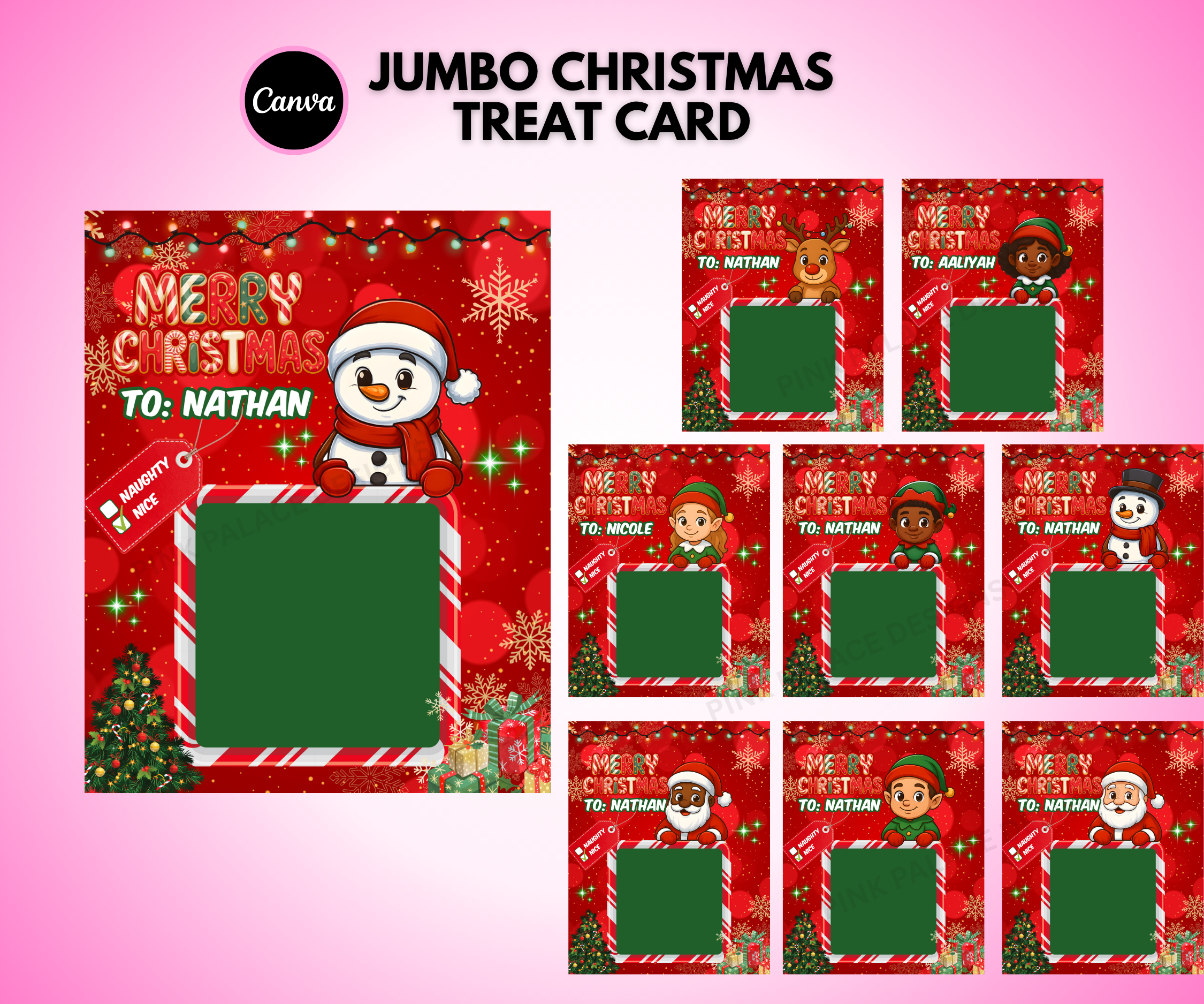Jumbo Christmas Card Template