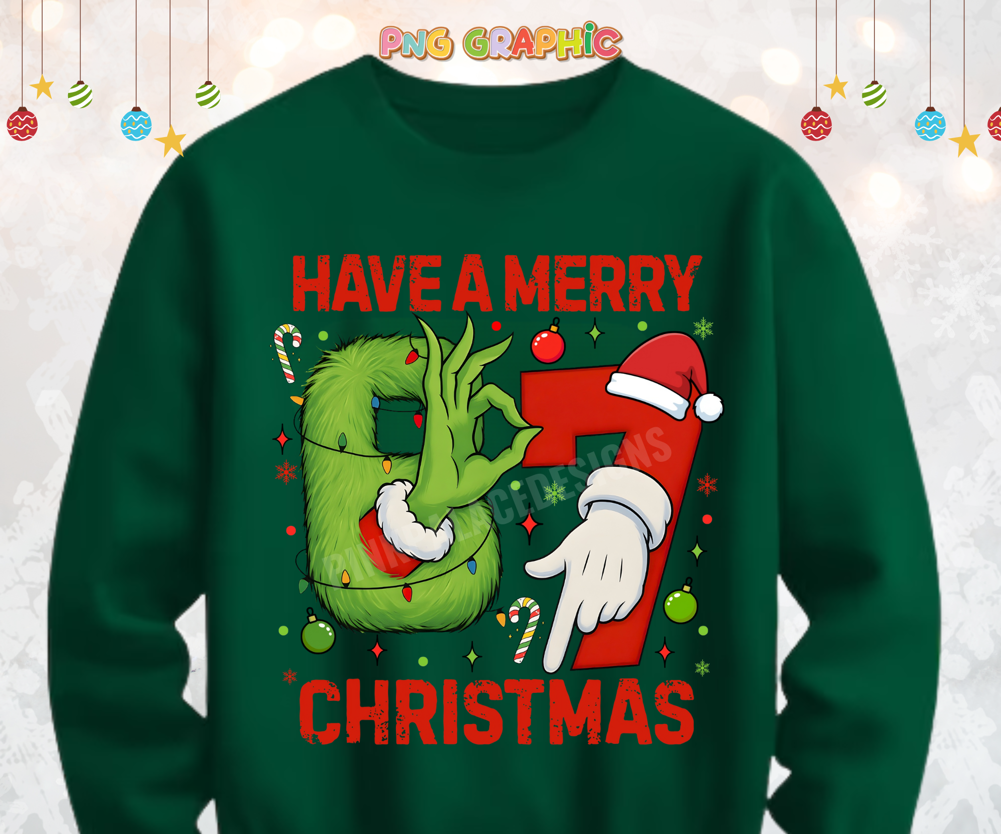 Grinch Santa 67 Graphic