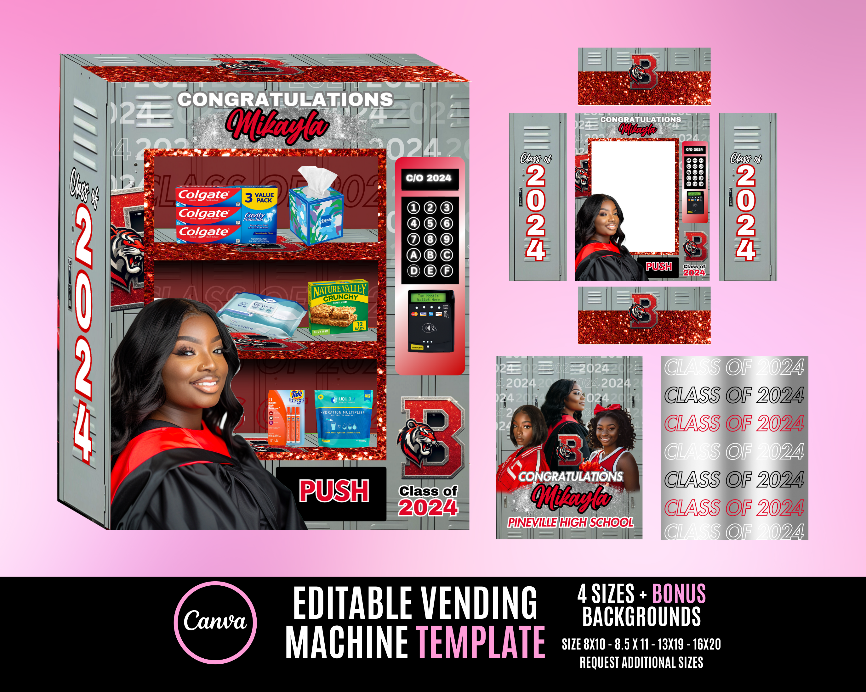 Graduation Pour Machine Graduation Vending Machine – Pink Palace Designs