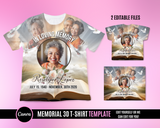 Memorial 3D TShirt Template - Bible Theme