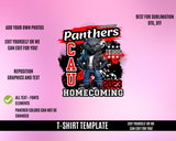 Panther Homecoming Design Template