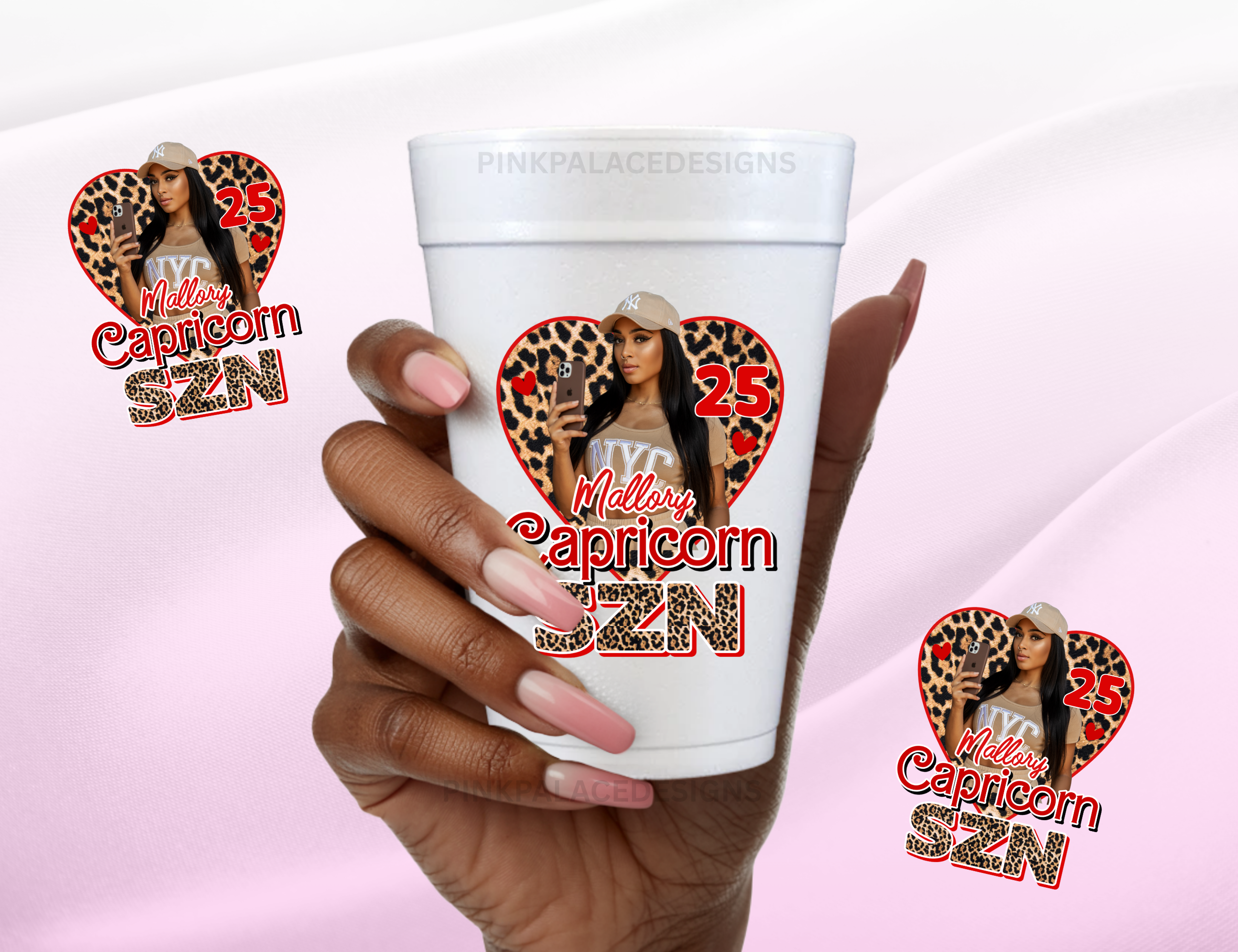 Cheetah Zodiac Birthday Design