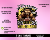 Wolverine Team Spirit Design Template