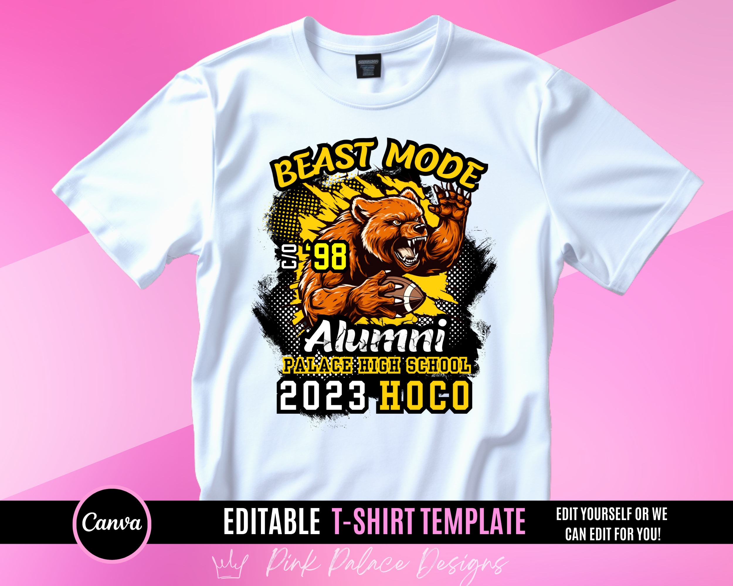 Bear Team Spirit Design Template