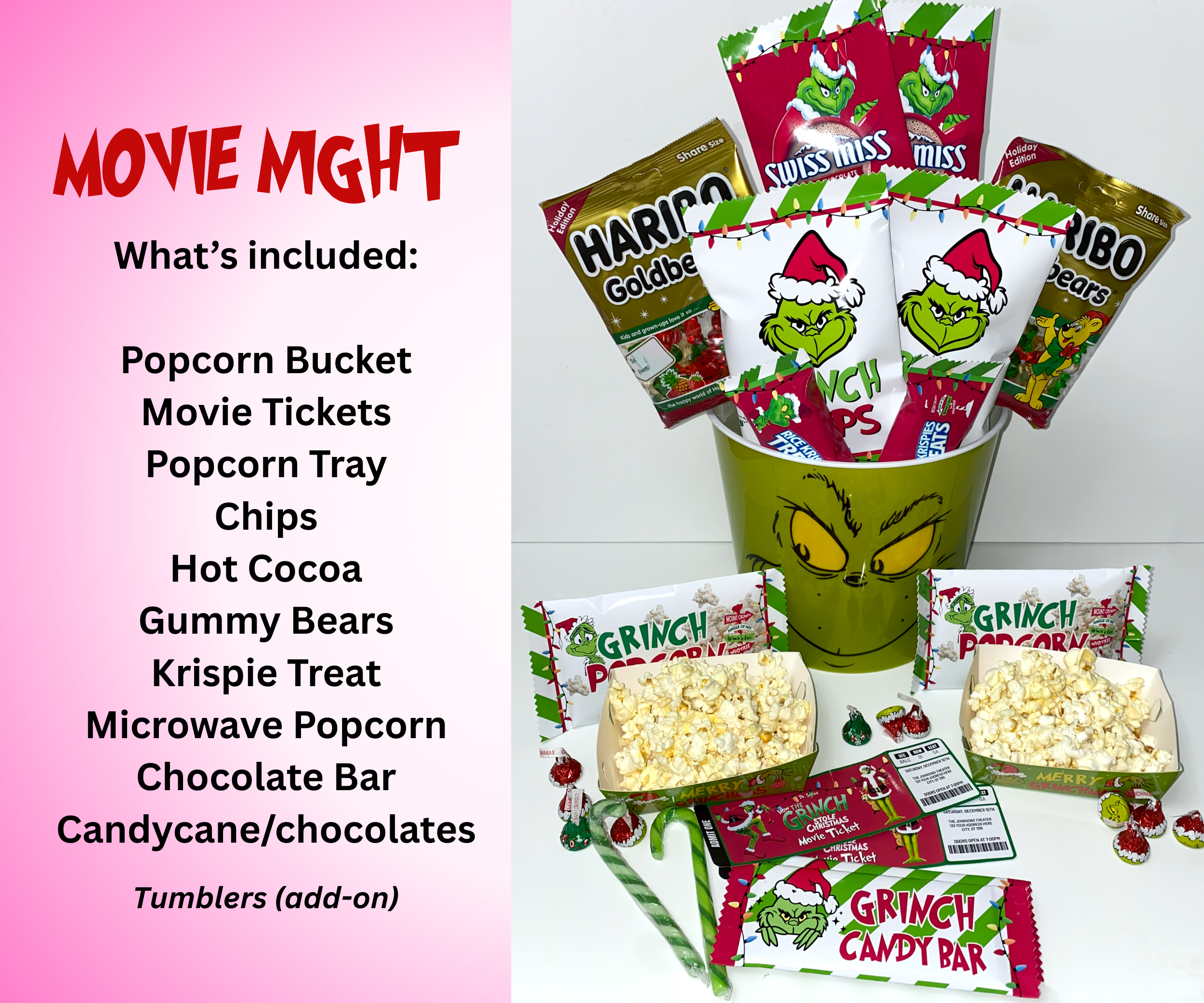 Grinchmas Movie Night Bucket