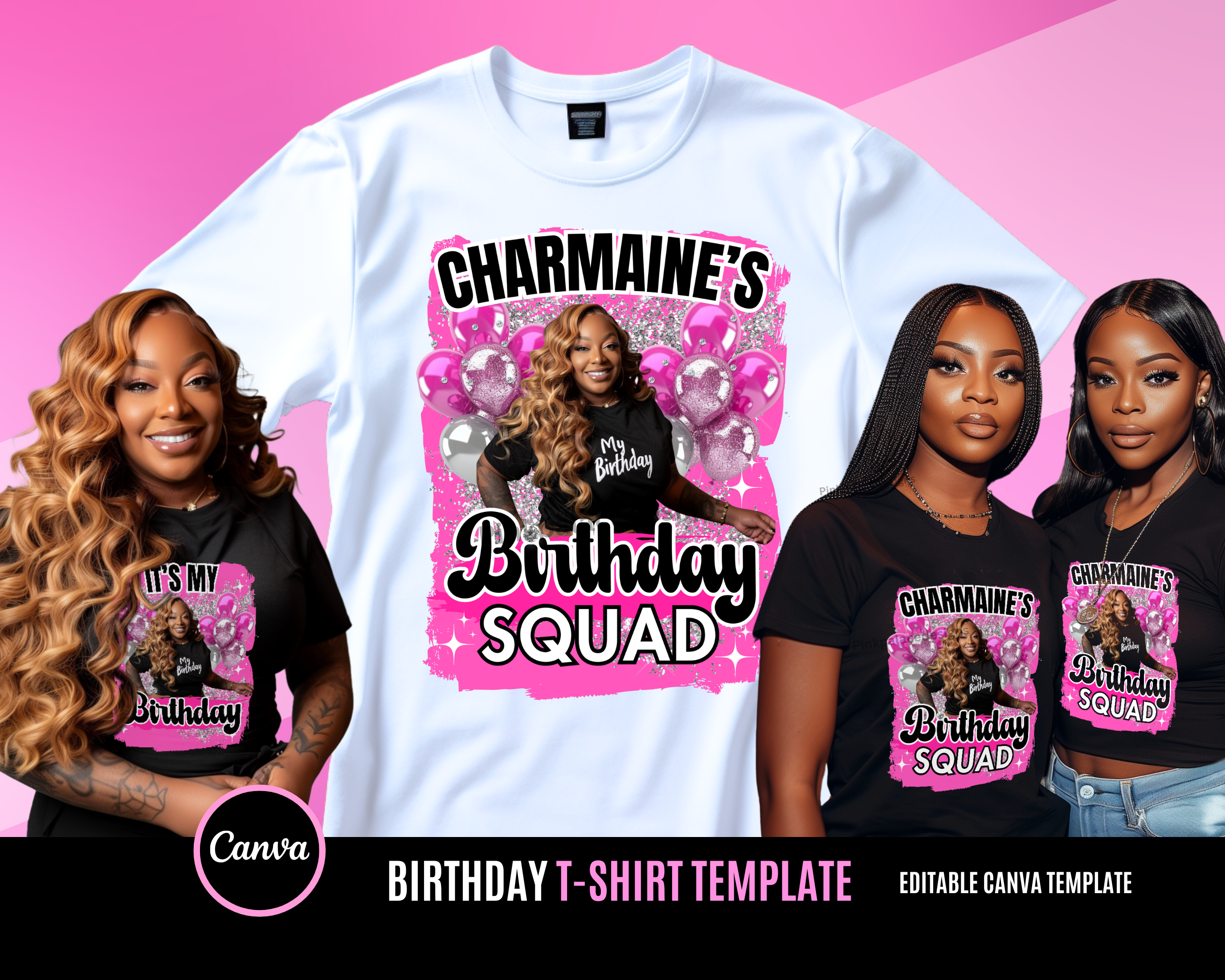 Birthday Center Shirt Template