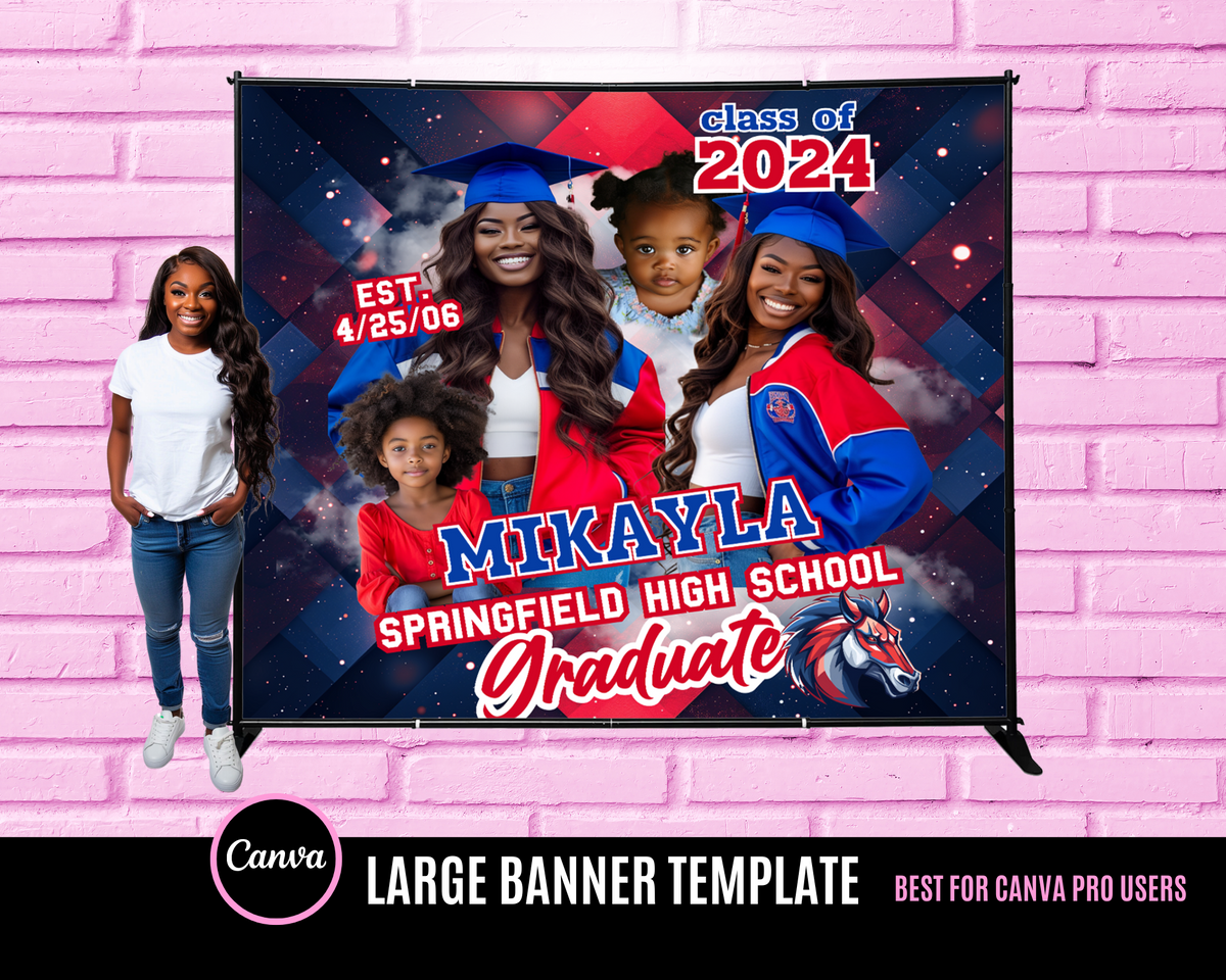 Graduation Banner - Large – Pink Palace Designs