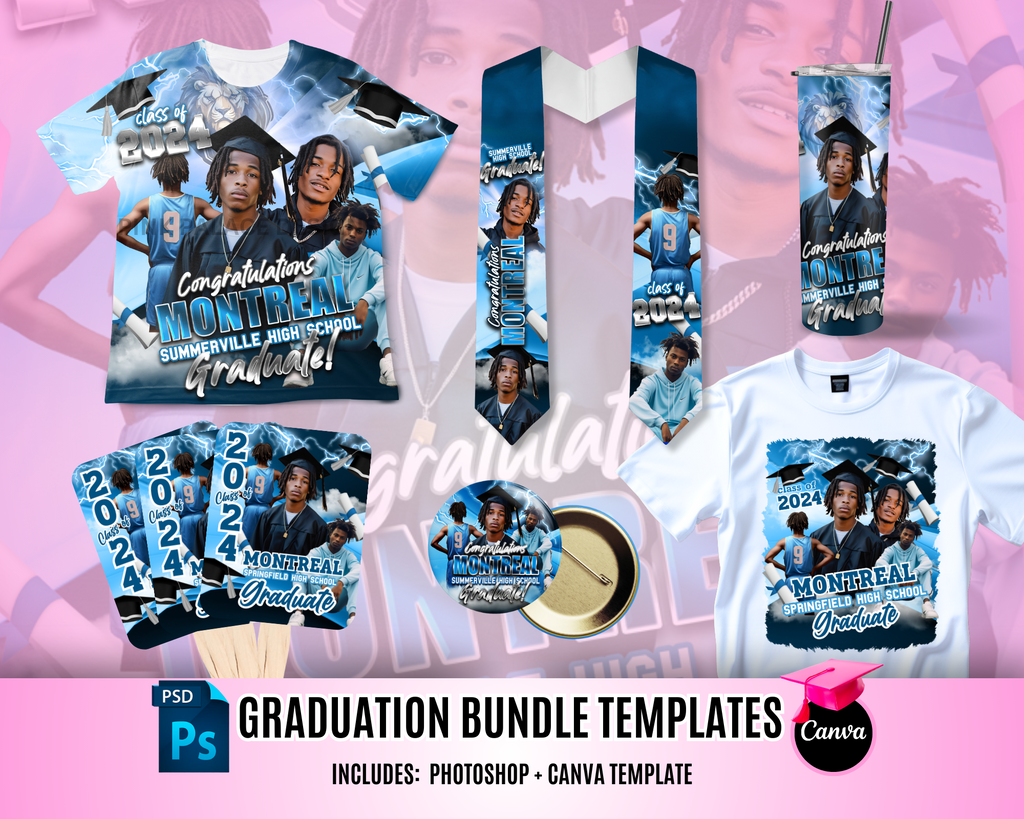 Graduation Bundle Graduation Bundle - Blue – Pink Palace Designs