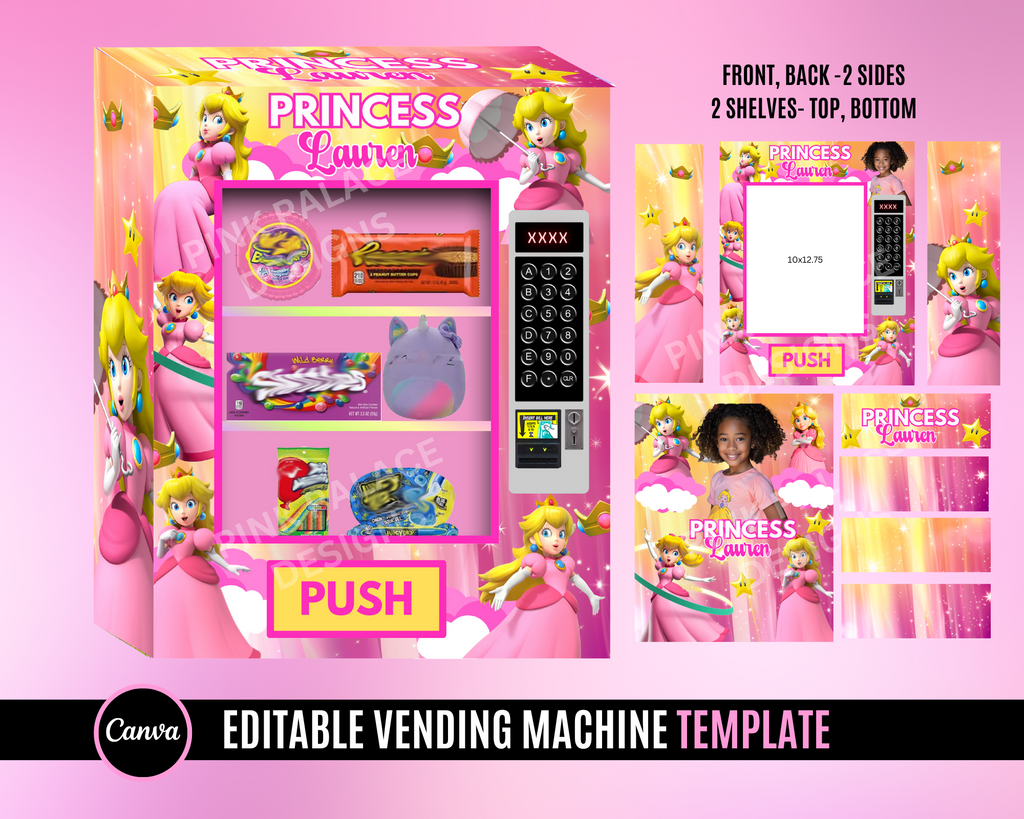 Princess Peach Vending Machine – Pink Palace Designs