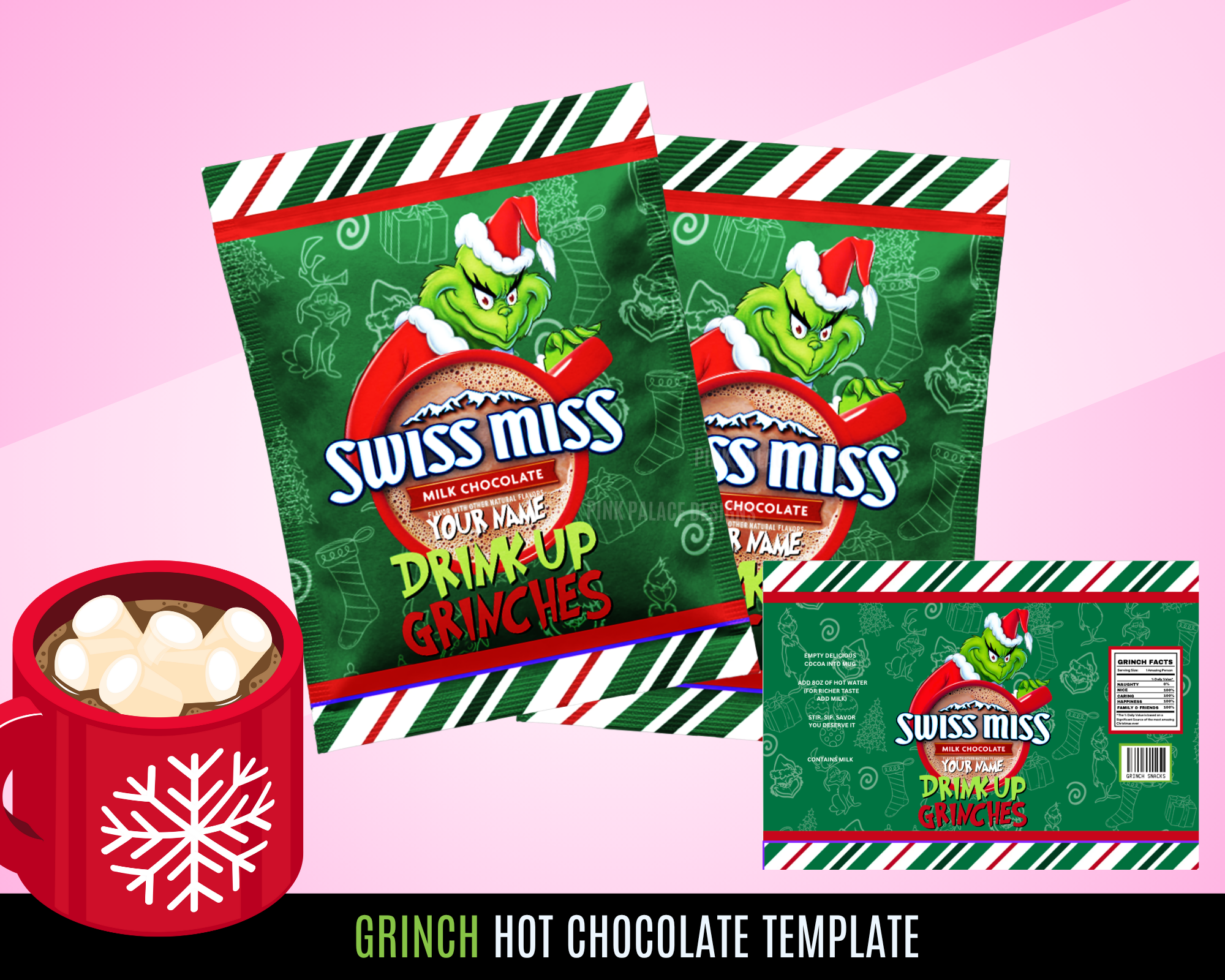 Grinch Hot Chocolate Wrapper