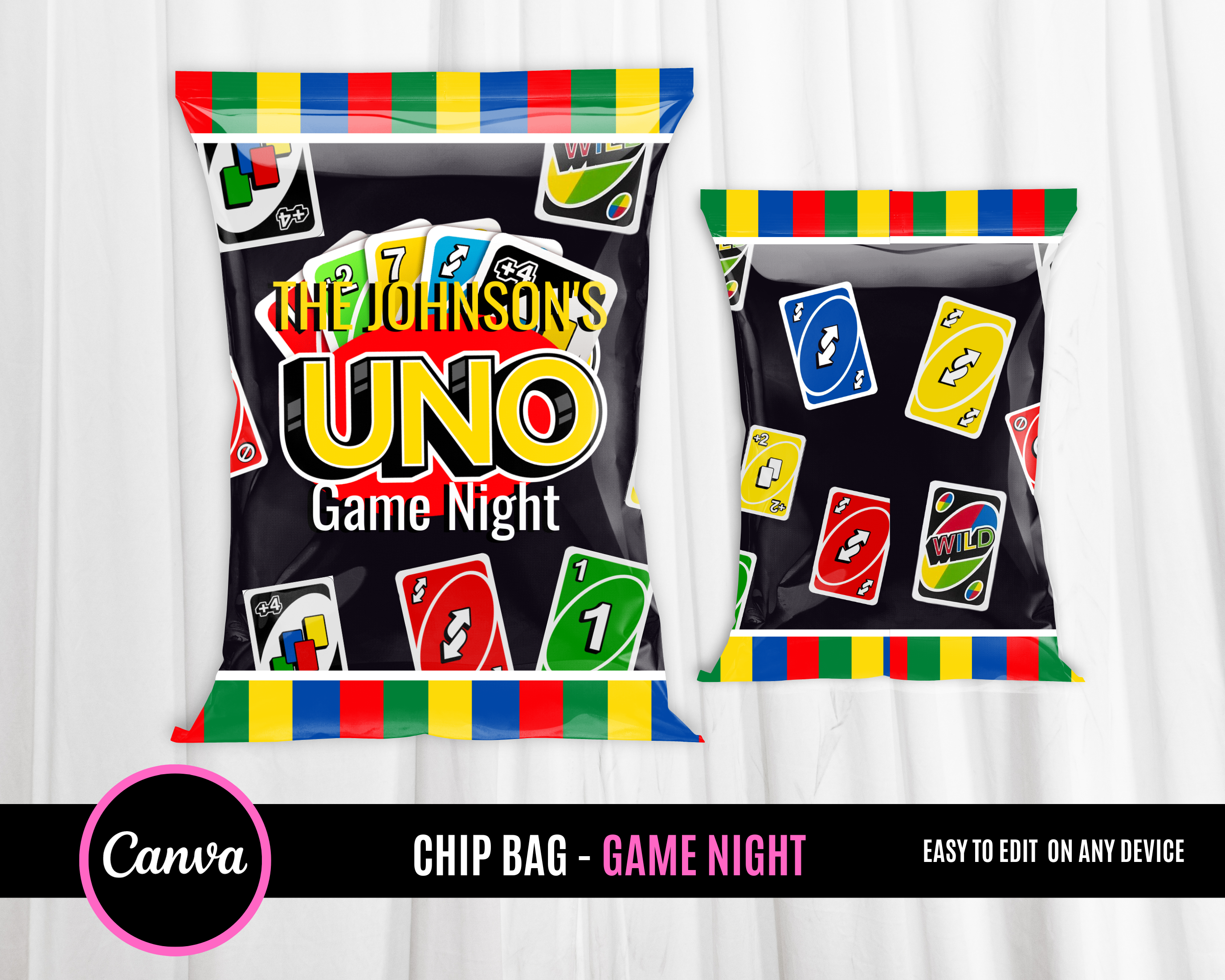 Un o Chip Bag Template