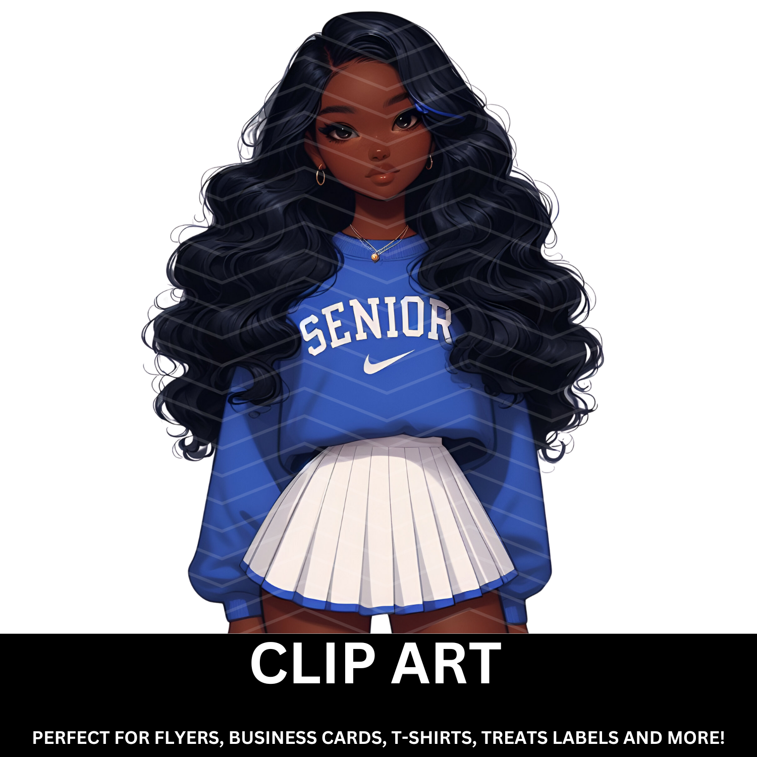 Clip Art - Senior Girl with Skirt 2