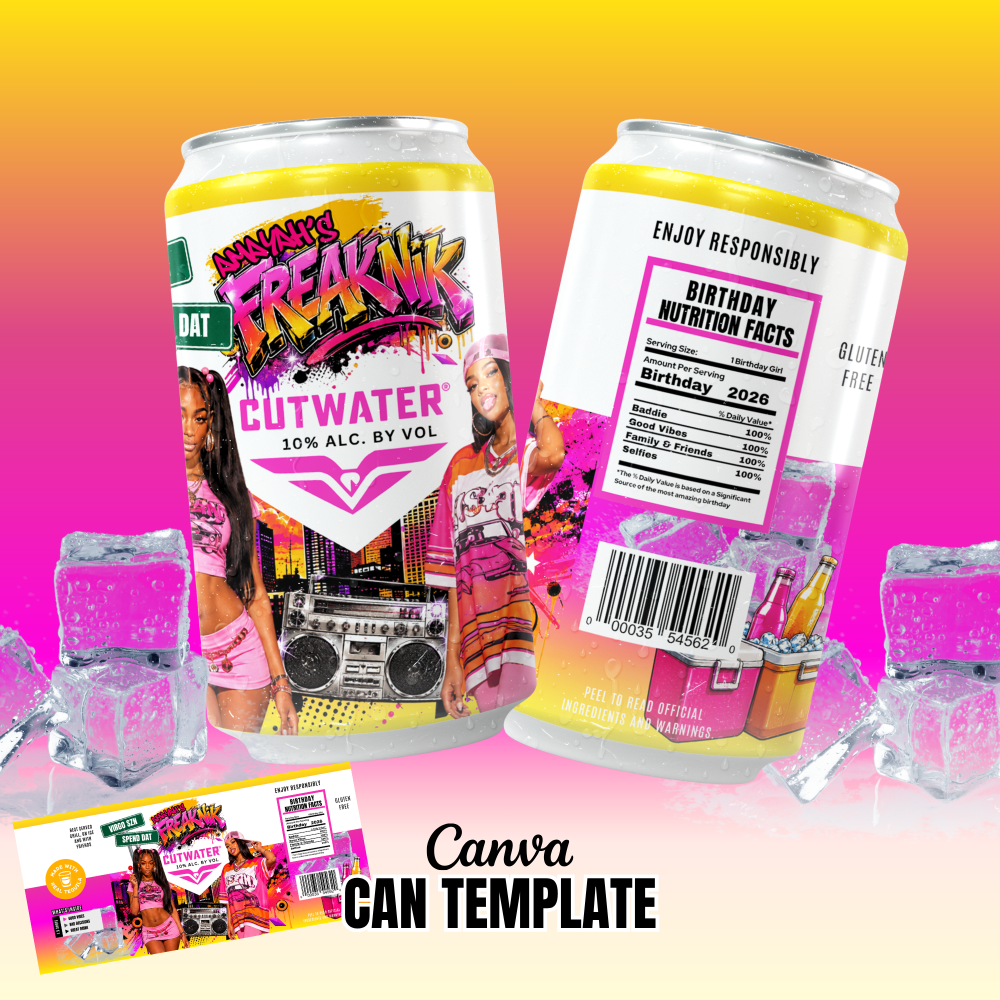 Cutwater Label Freaknik Theme